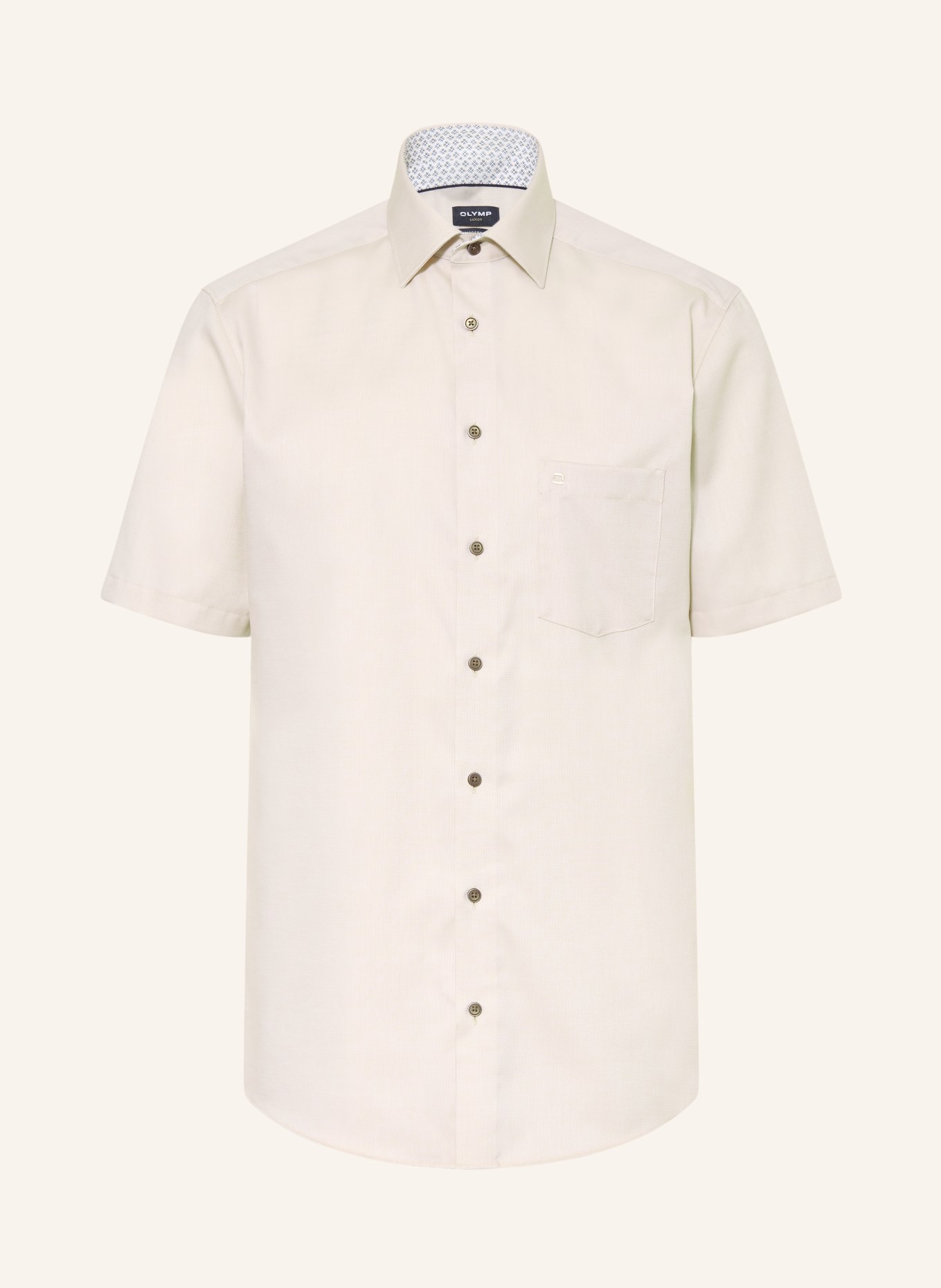 OLYMP Kurzarm-Hemd Luxor modern fit: BEIGE