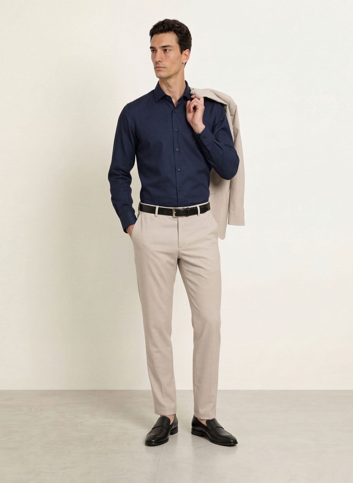 OLYMP Jersey shirt Level Five 24/Seven body fit: DARK BLUE