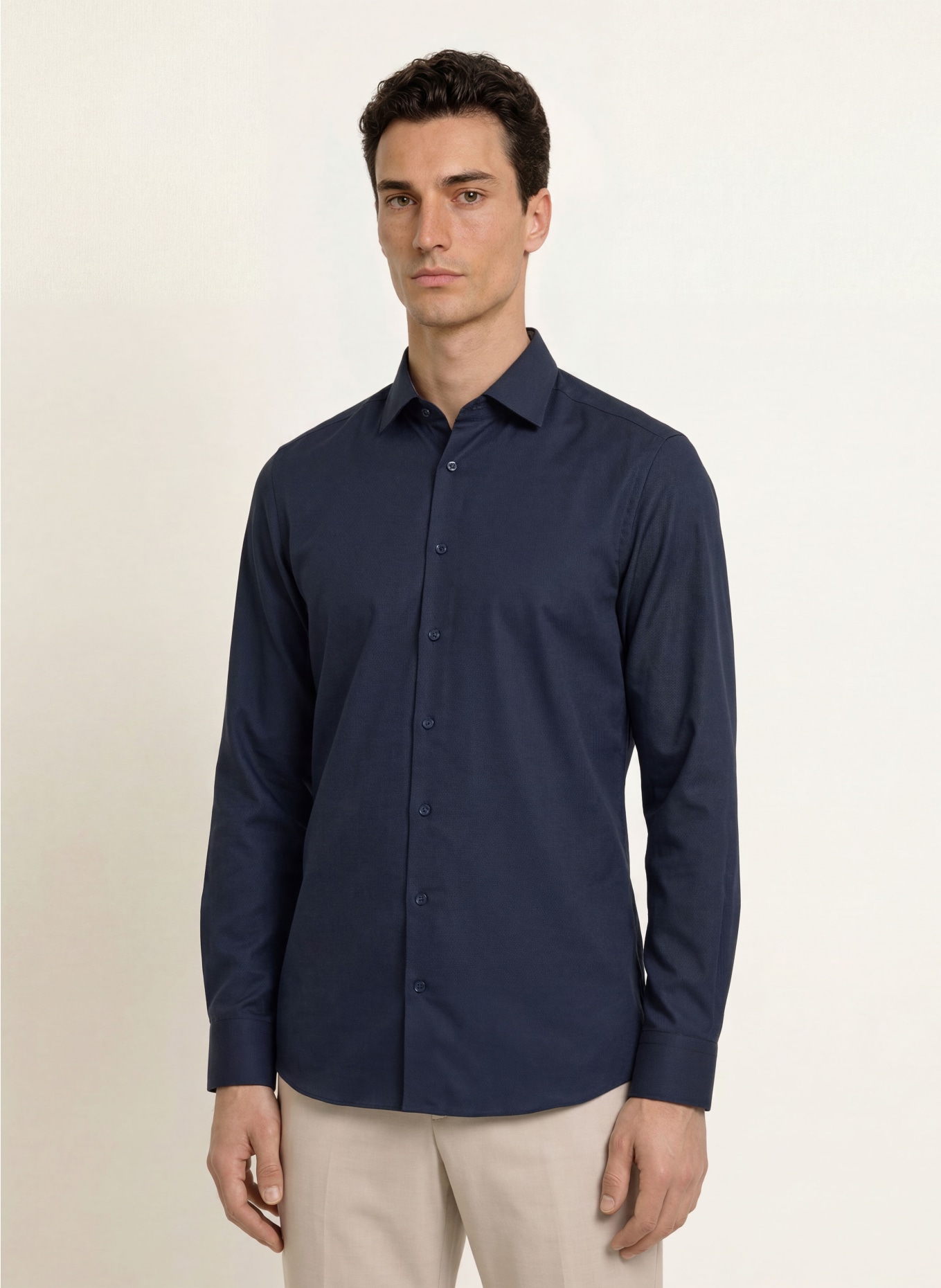 OLYMP Jersey shirt Level Five 24/Seven body fit: DARK BLUE