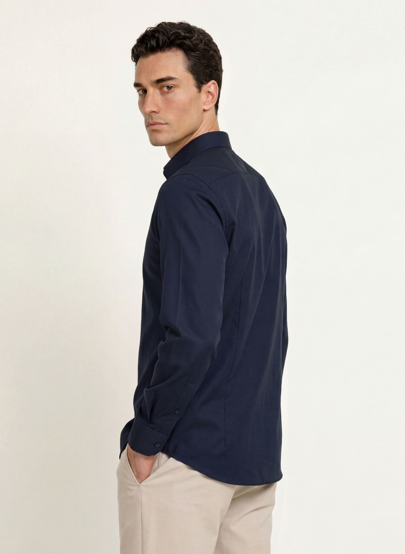 OLYMP Jersey shirt Level Five 24/Seven body fit: DARK BLUE