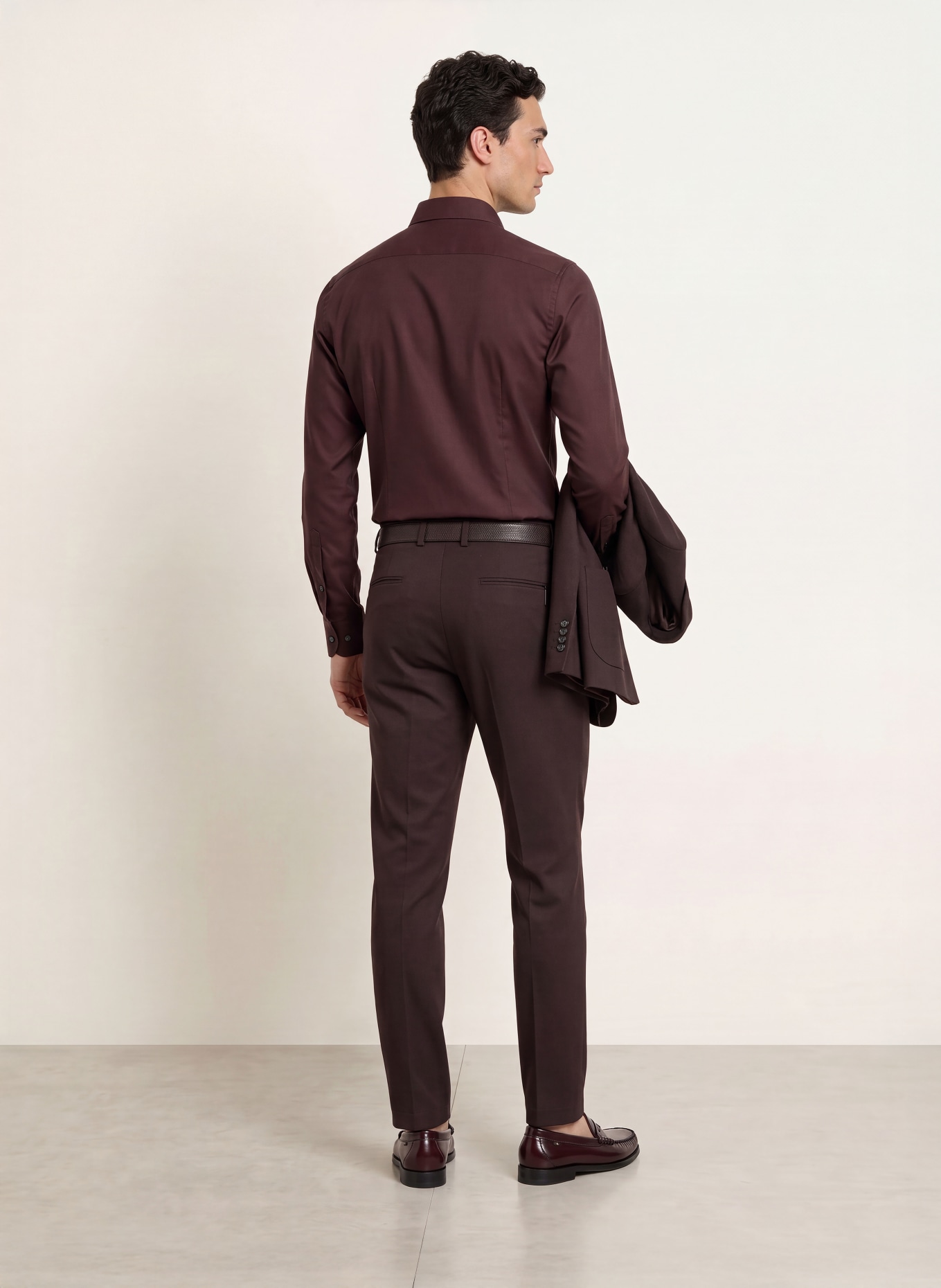 OLYMP Jerseyhemd Level Five 24/Seven body fit: DUNKELROT