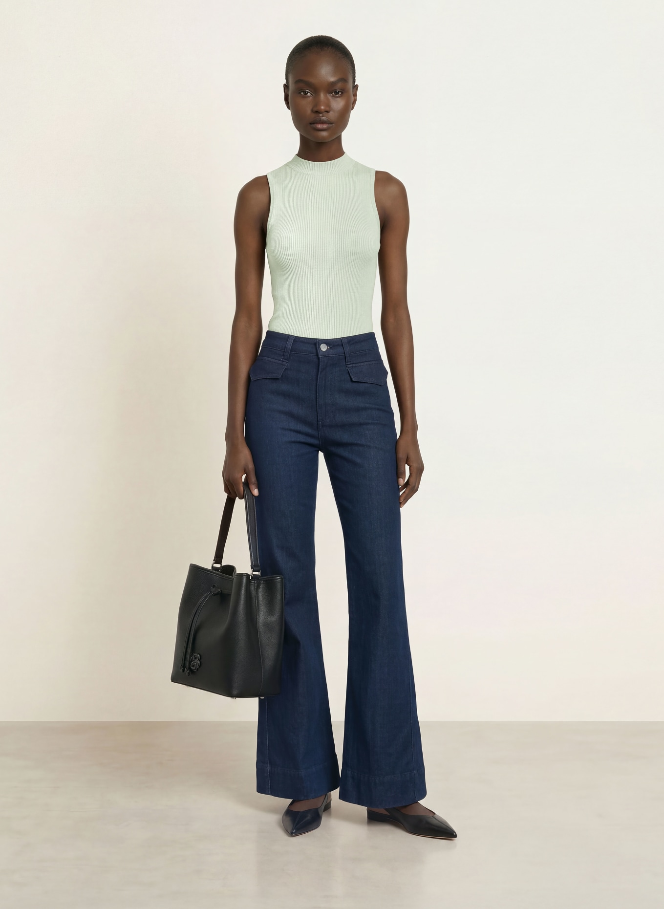 BOSS Knit top FESKIES: LIGHT GREEN