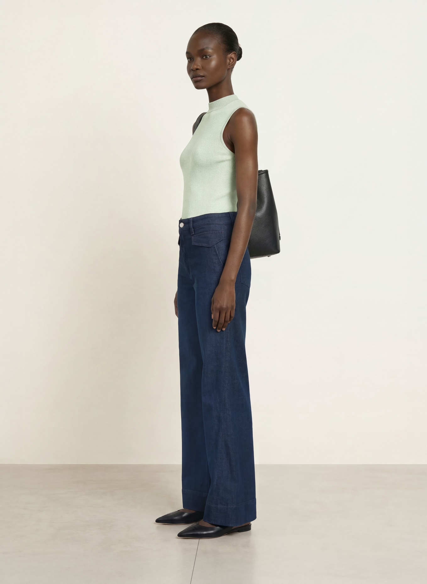 BOSS Knit top FESKIES: LIGHT GREEN