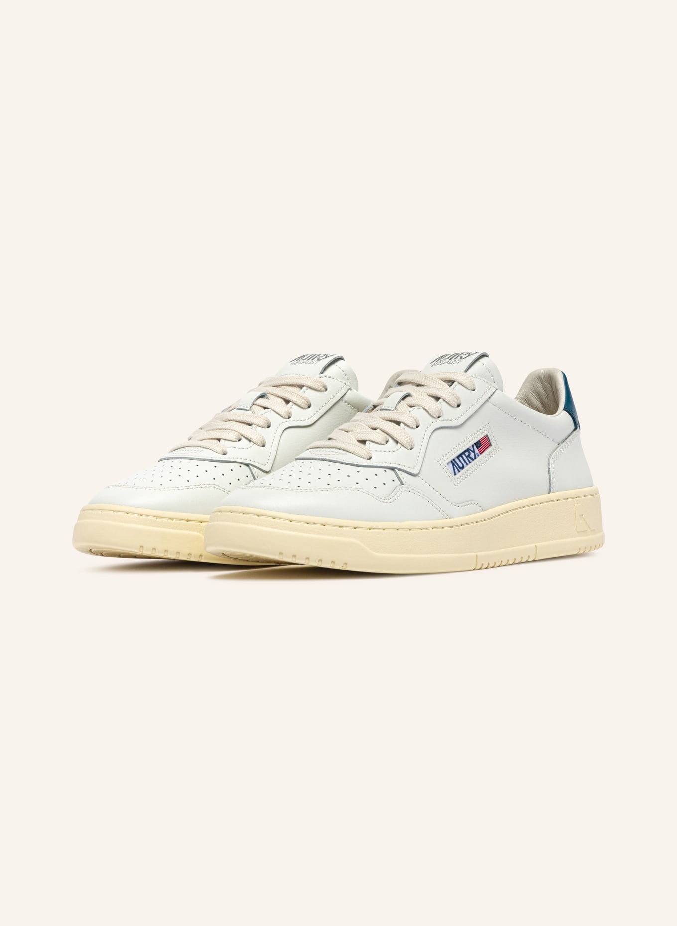 AUTRY Sneaker MEDALIST LOW LL: WEISS / BLAU