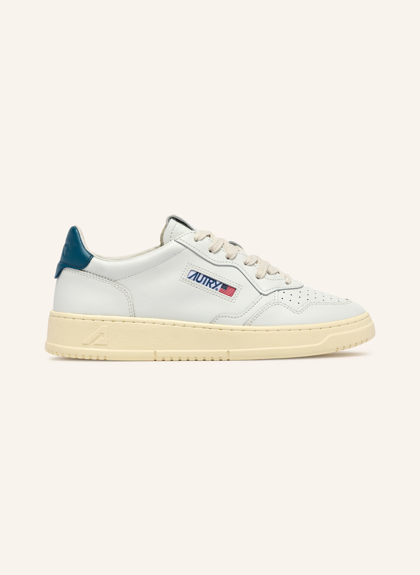 AUTRY Sneaker MEDALIST LOW LL: WEISS / BLAU