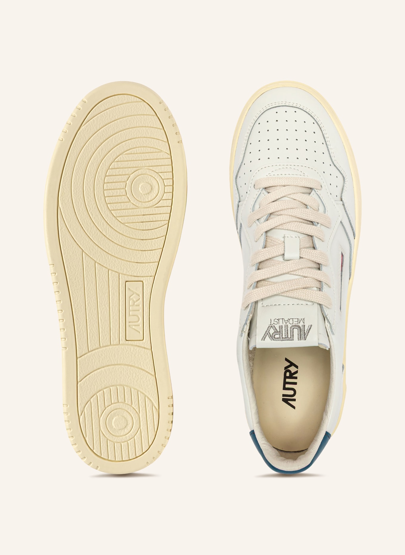 AUTRY Sneaker MEDALIST LOW LL: WEISS / BLAU