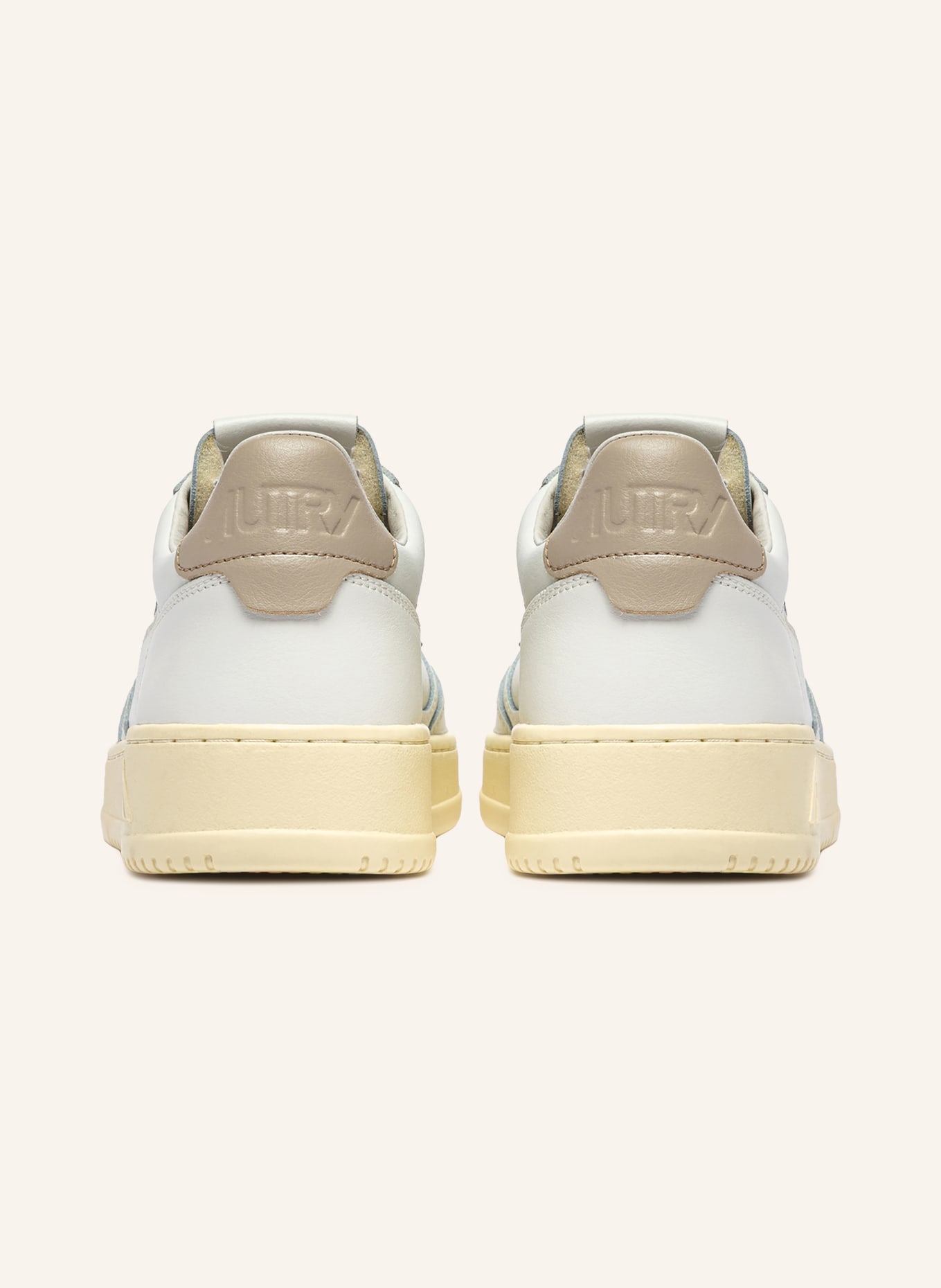 AUTRY Sneaker MEDALIST LOW LL: WEISS / BEIGE