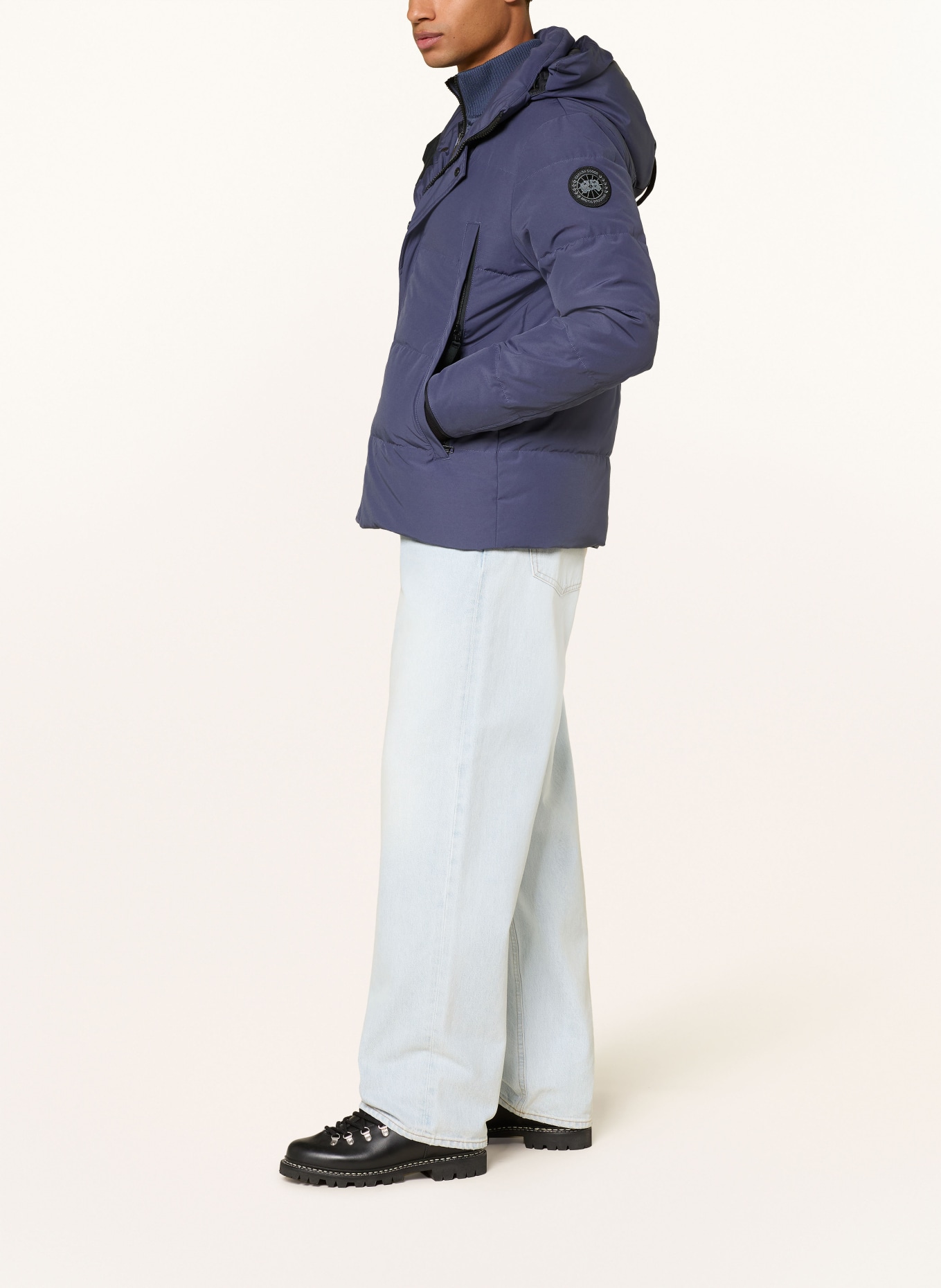 CANADA GOOSE Péřová bunda WYNDHAM: MODRÁ