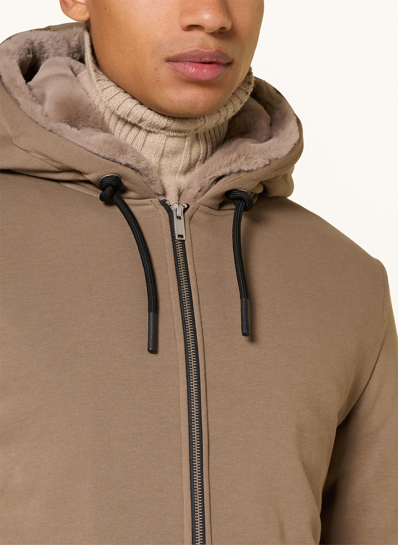 MOOSE KNUCKLES Sweat jacket BUNNY: BEIGE