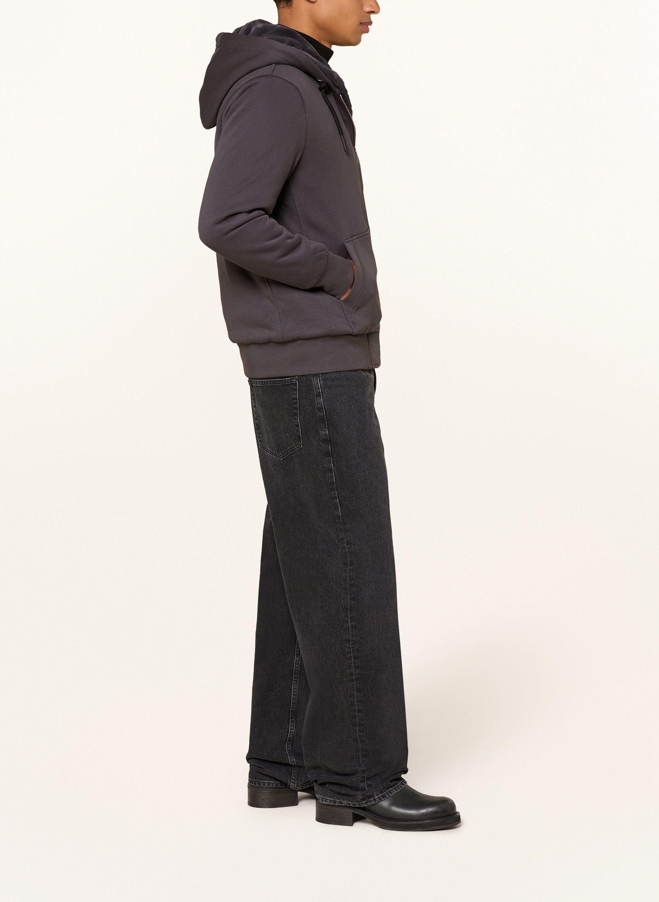 MOOSE KNUCKLES Sweat jacket BUNNY: DARK GRAY