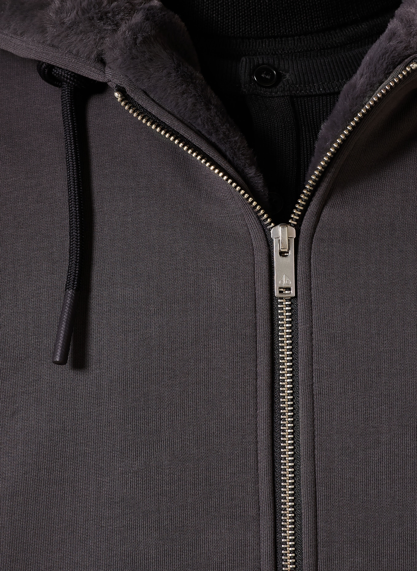 MOOSE KNUCKLES Sweat jacket BUNNY: DARK GRAY