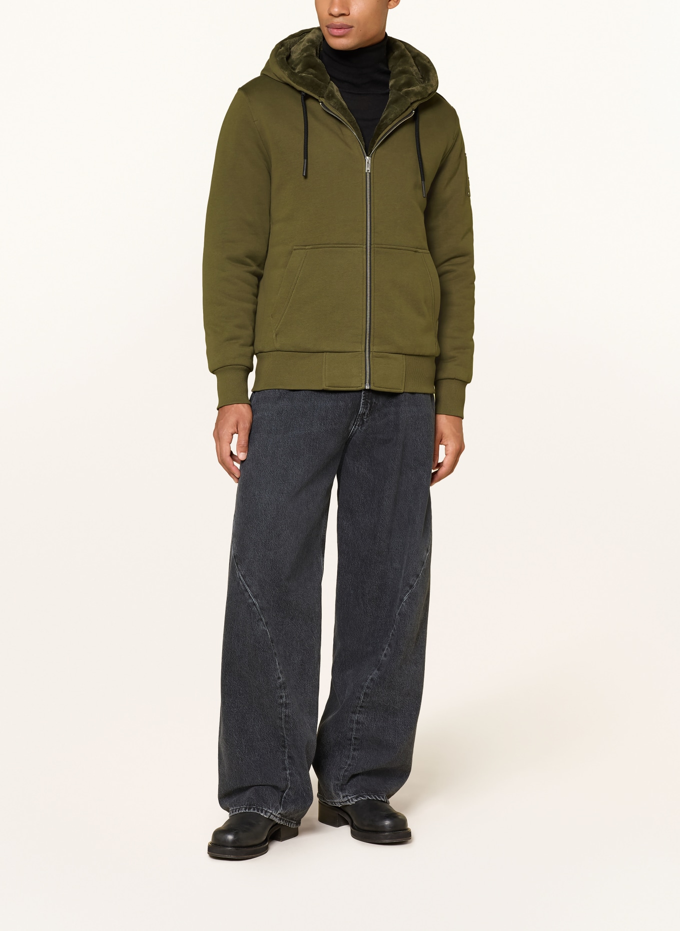 MOOSE KNUCKLES Sweatjacke BUNNY: OLIV