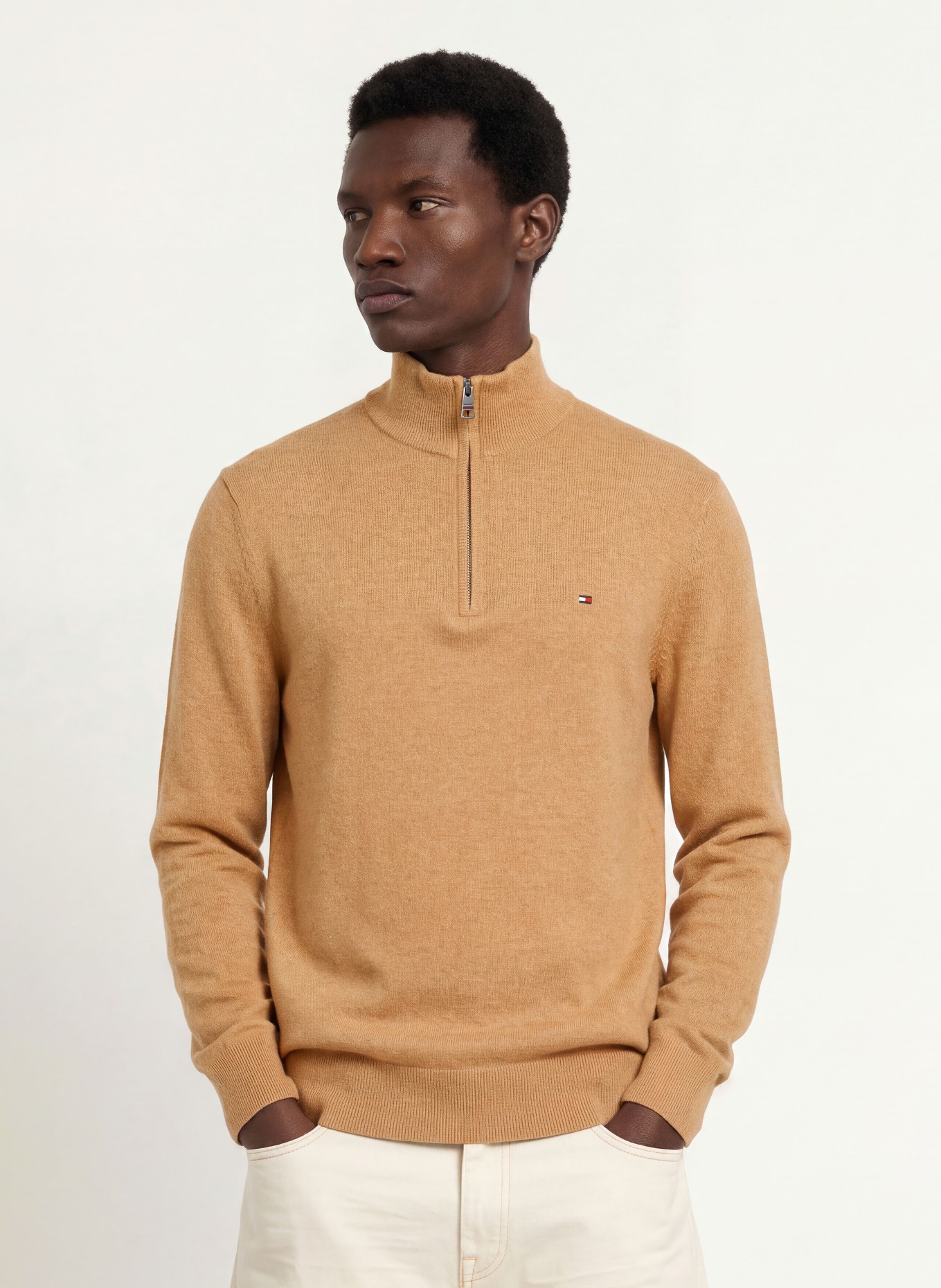 TOMMY HILFIGER Troyer: BEIGE