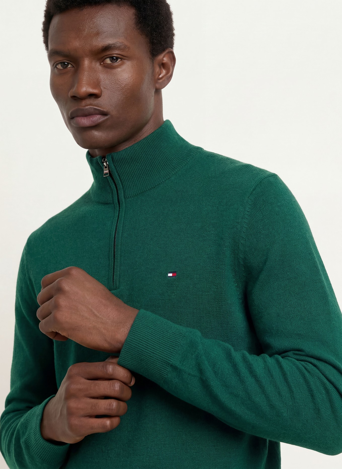 TOMMY HILFIGER Troyer: GRÜN