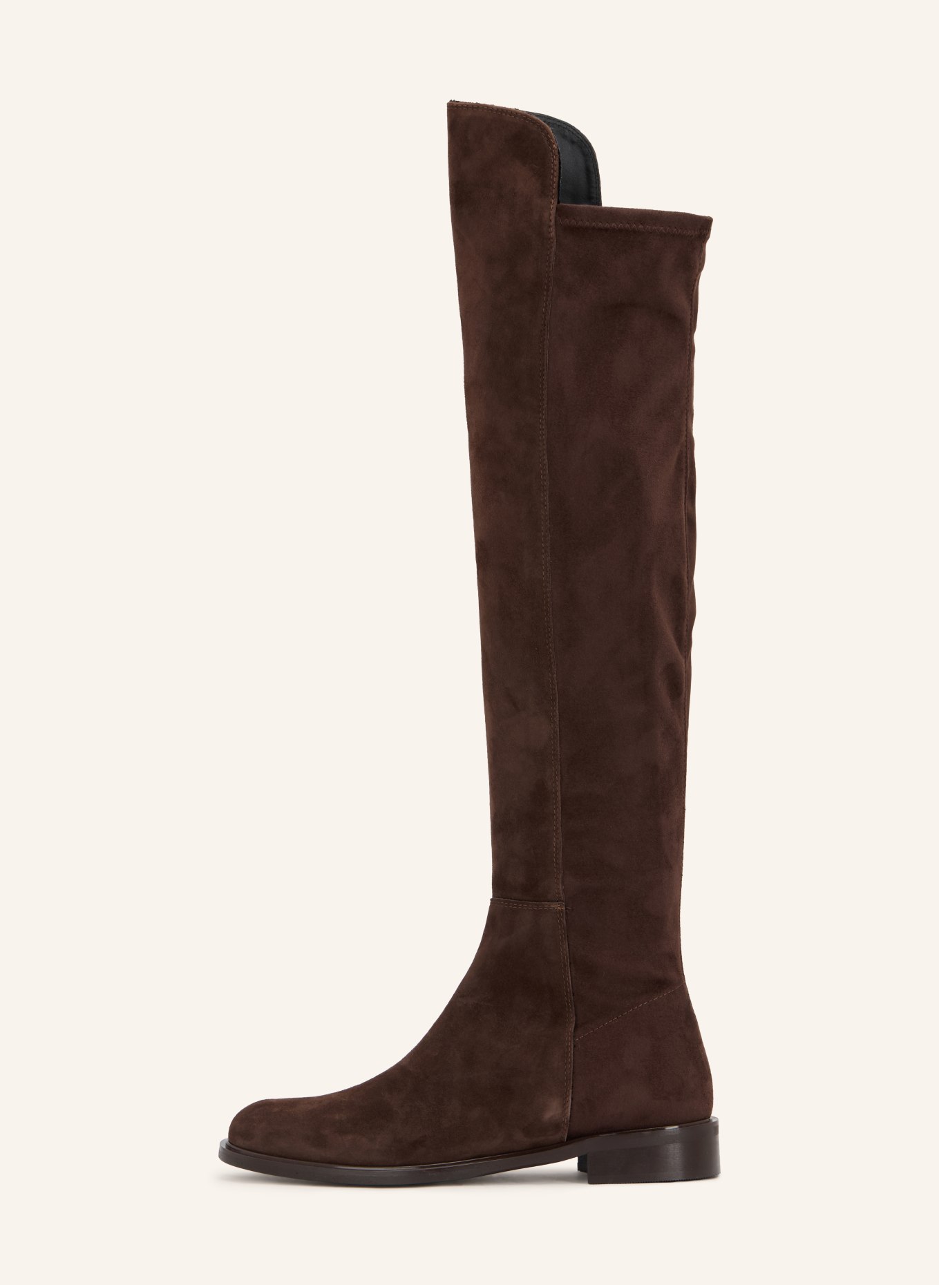darling harbour Overknee boots: DARK BROWN / SILVER