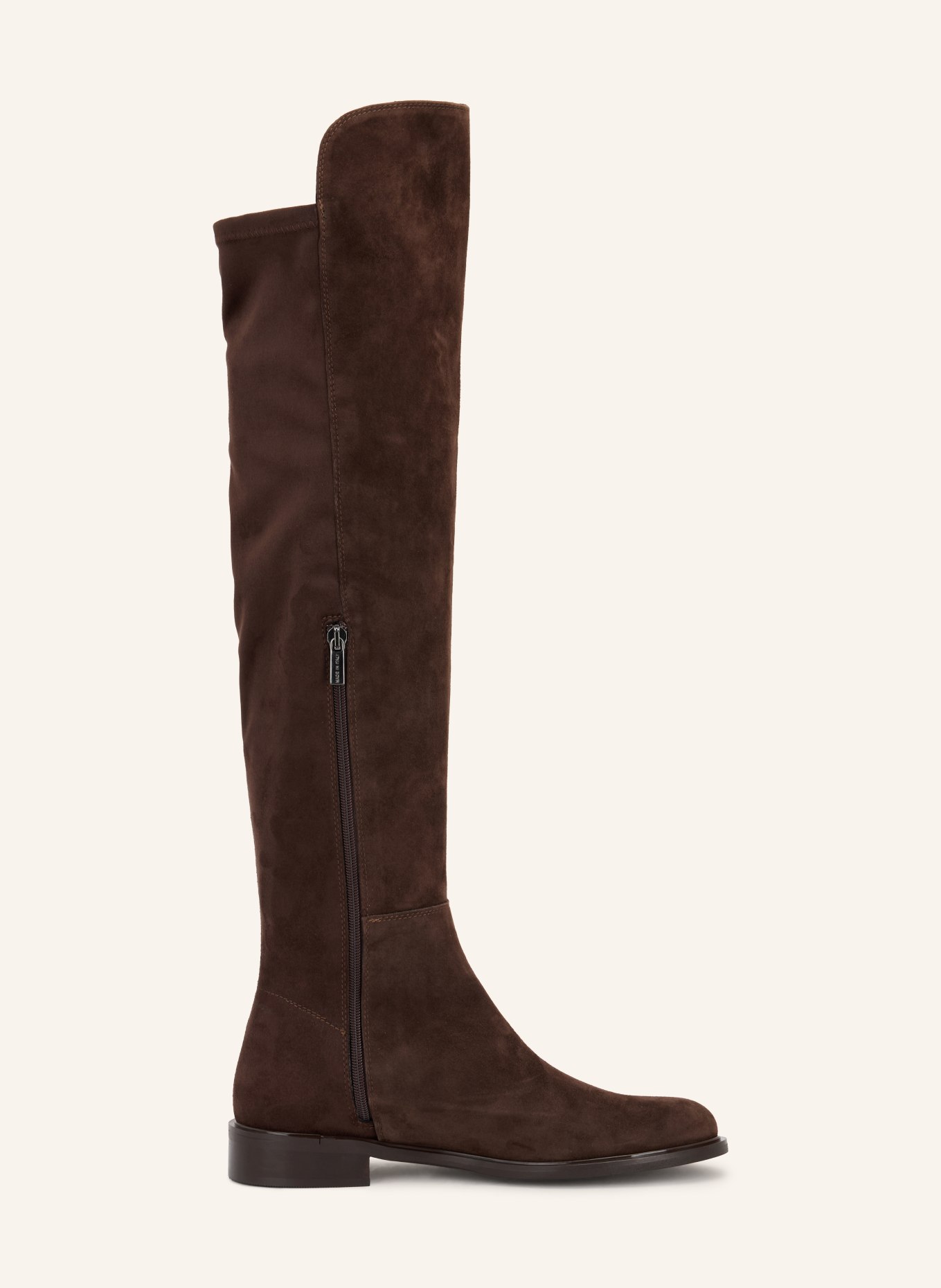 darling harbour Overknee boots: DARK BROWN / SILVER