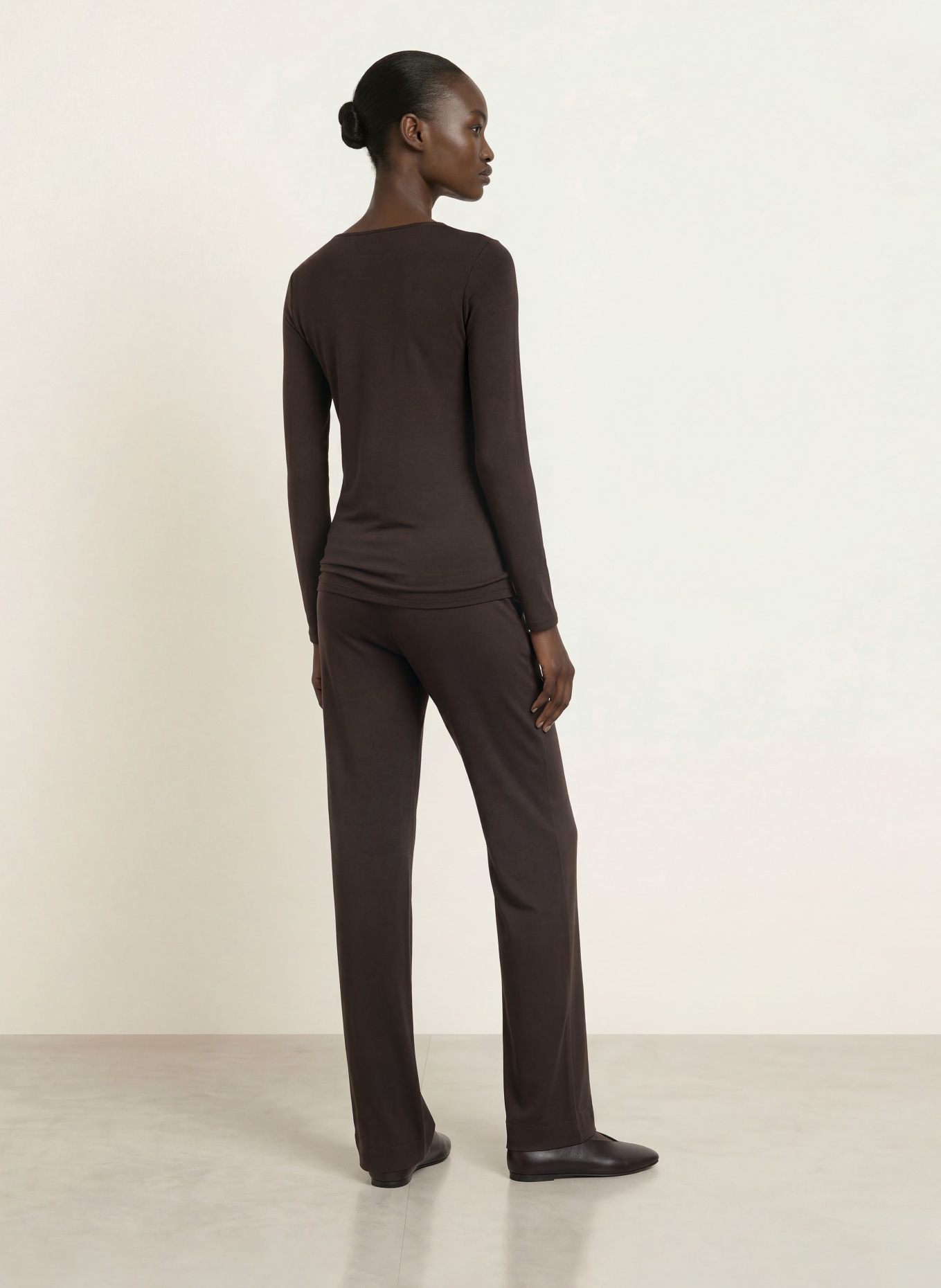 MAJESTIC FILATURES Pants: DARK BROWN