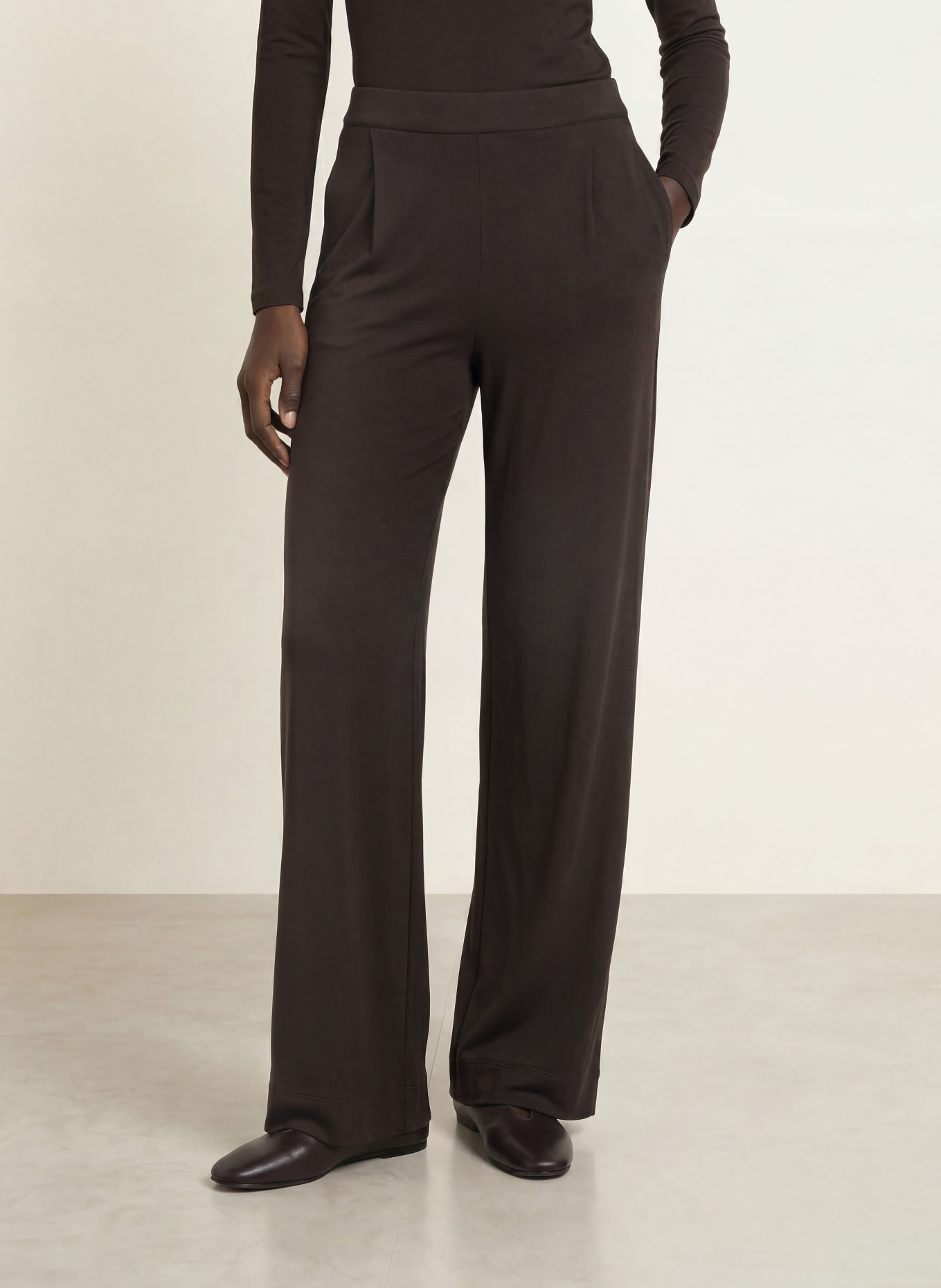 MAJESTIC FILATURES Pants: DARK BROWN