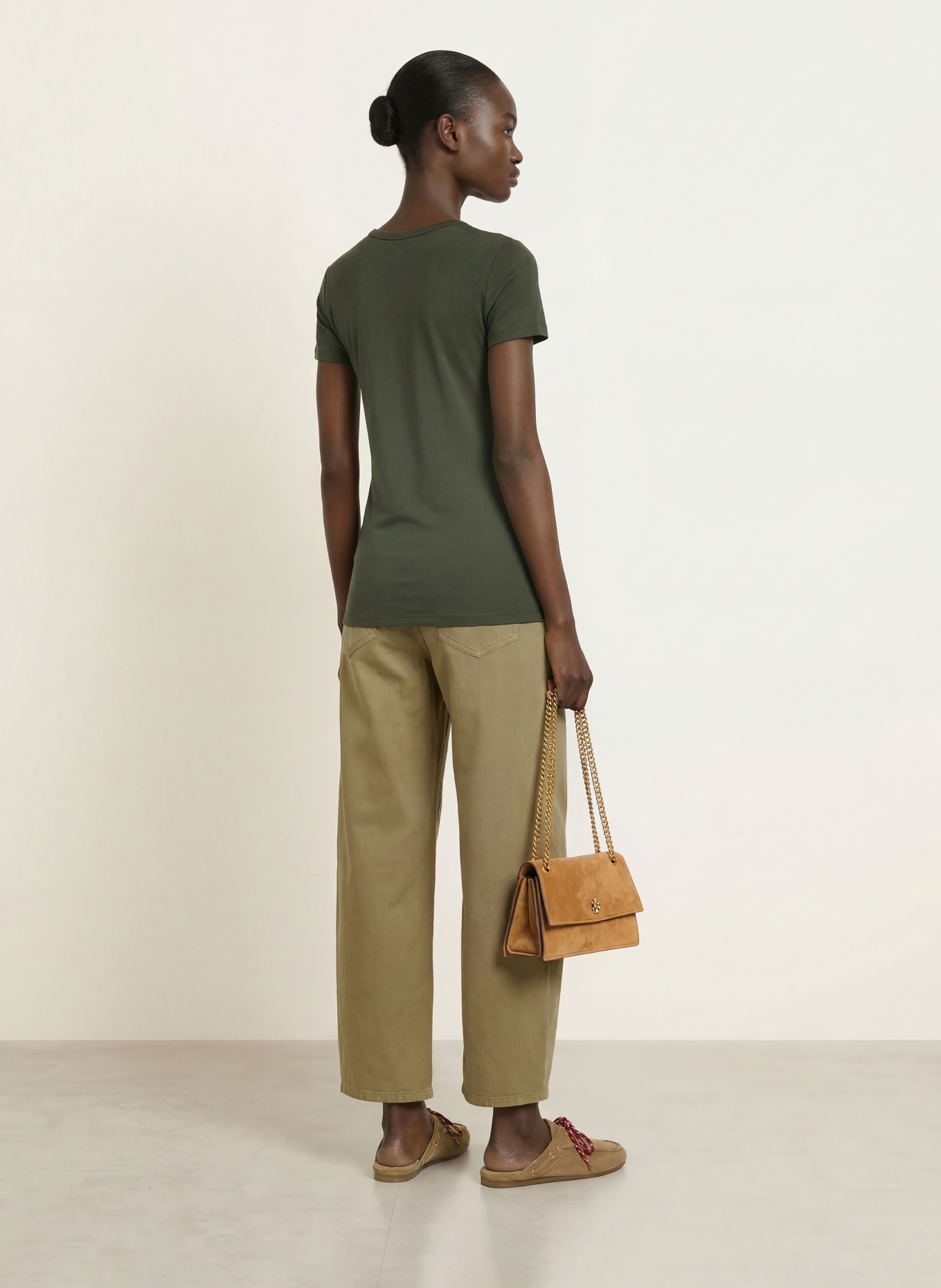 MAJESTIC FILATURES T-Shirt: KHAKI