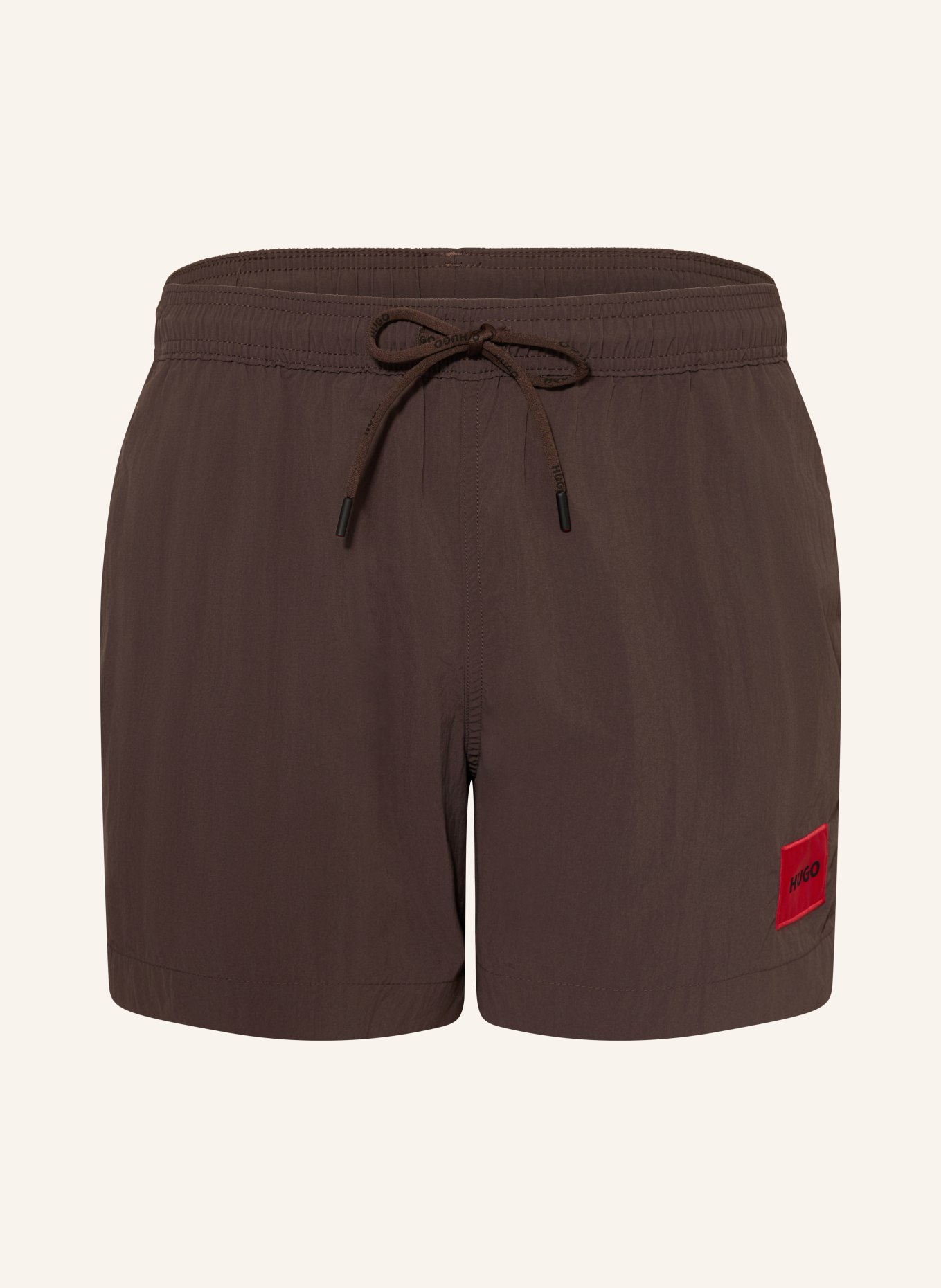 HUGO Badeshorts DOMINICA: DUNKELBRAUN