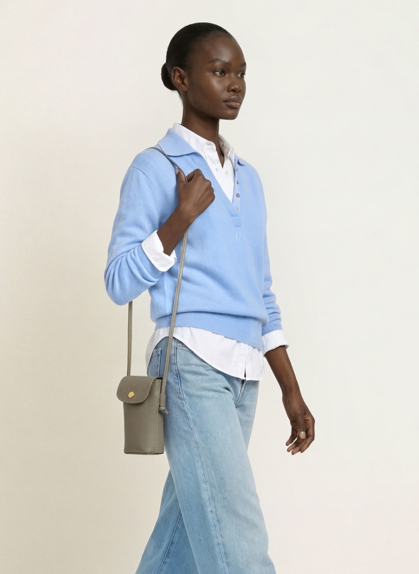 LONGCHAMP Smartphone-Tasche: DUNKELGRAU