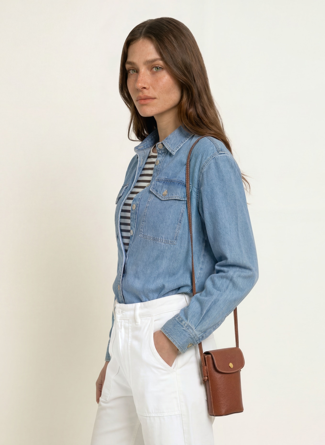 LONGCHAMP Smartphone-Tasche: BRAUN