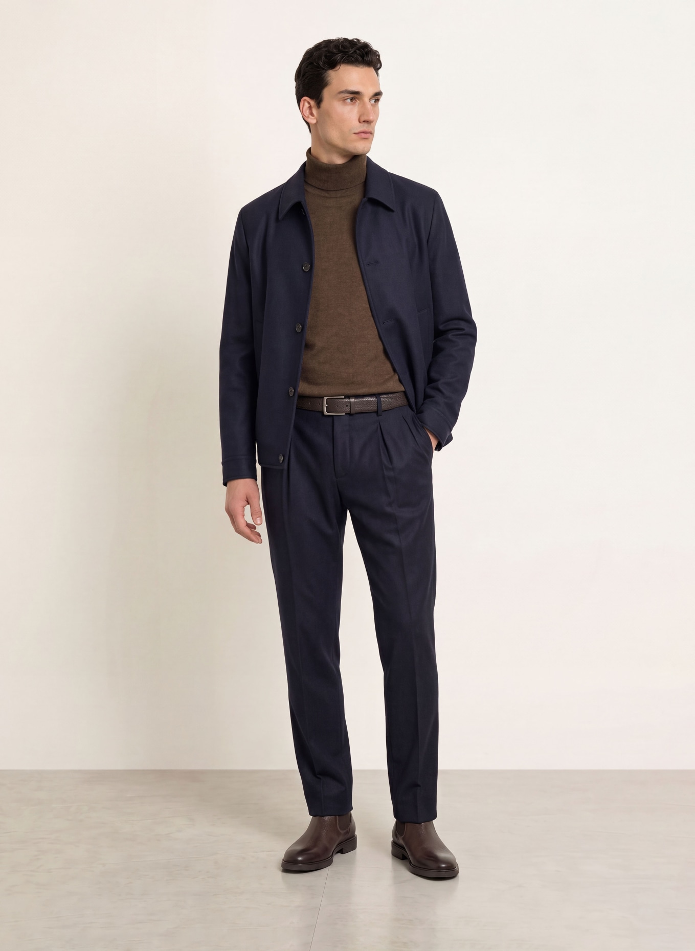 GRAN SASSO Rollkragenpullover: BRAUN