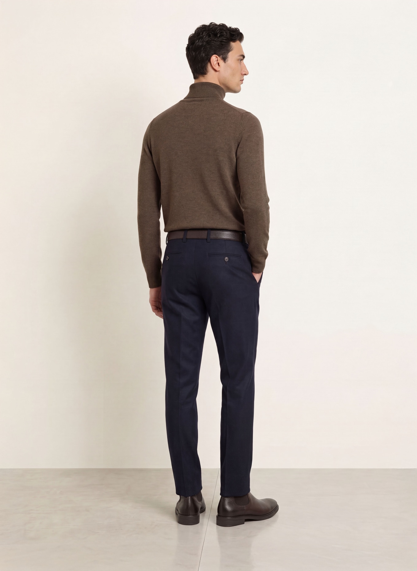 GRAN SASSO Rollkragenpullover: BRAUN