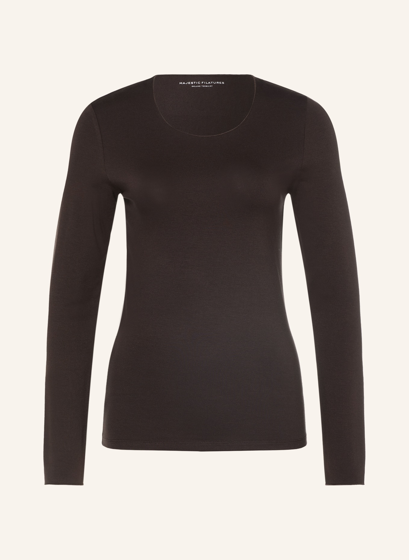 MAJESTIC FILATURES Longsleeve: DUNKELBRAUN