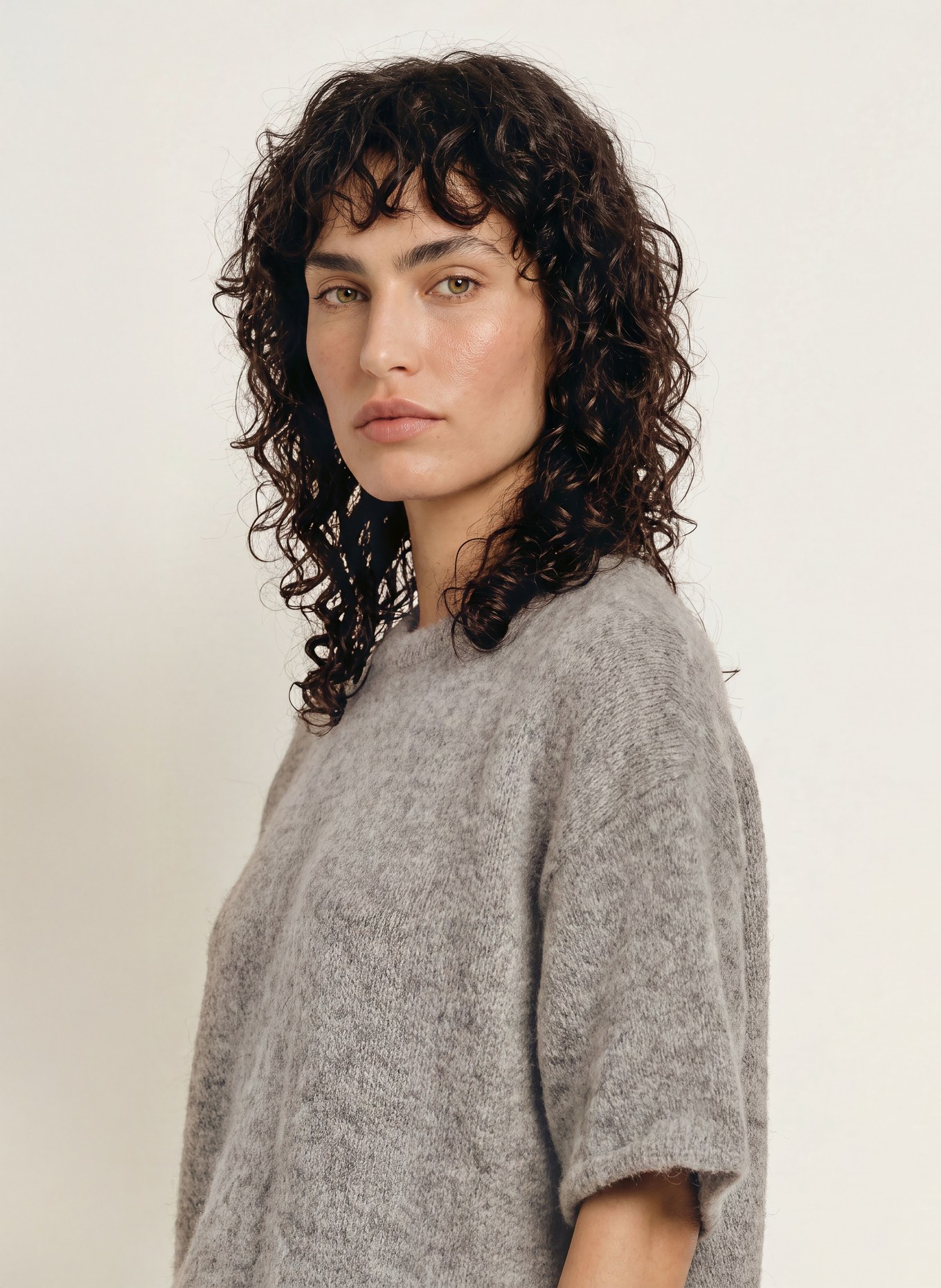 by Aylin Koenig Strickshirt HARRY mit Alpaka: HELLGRAU