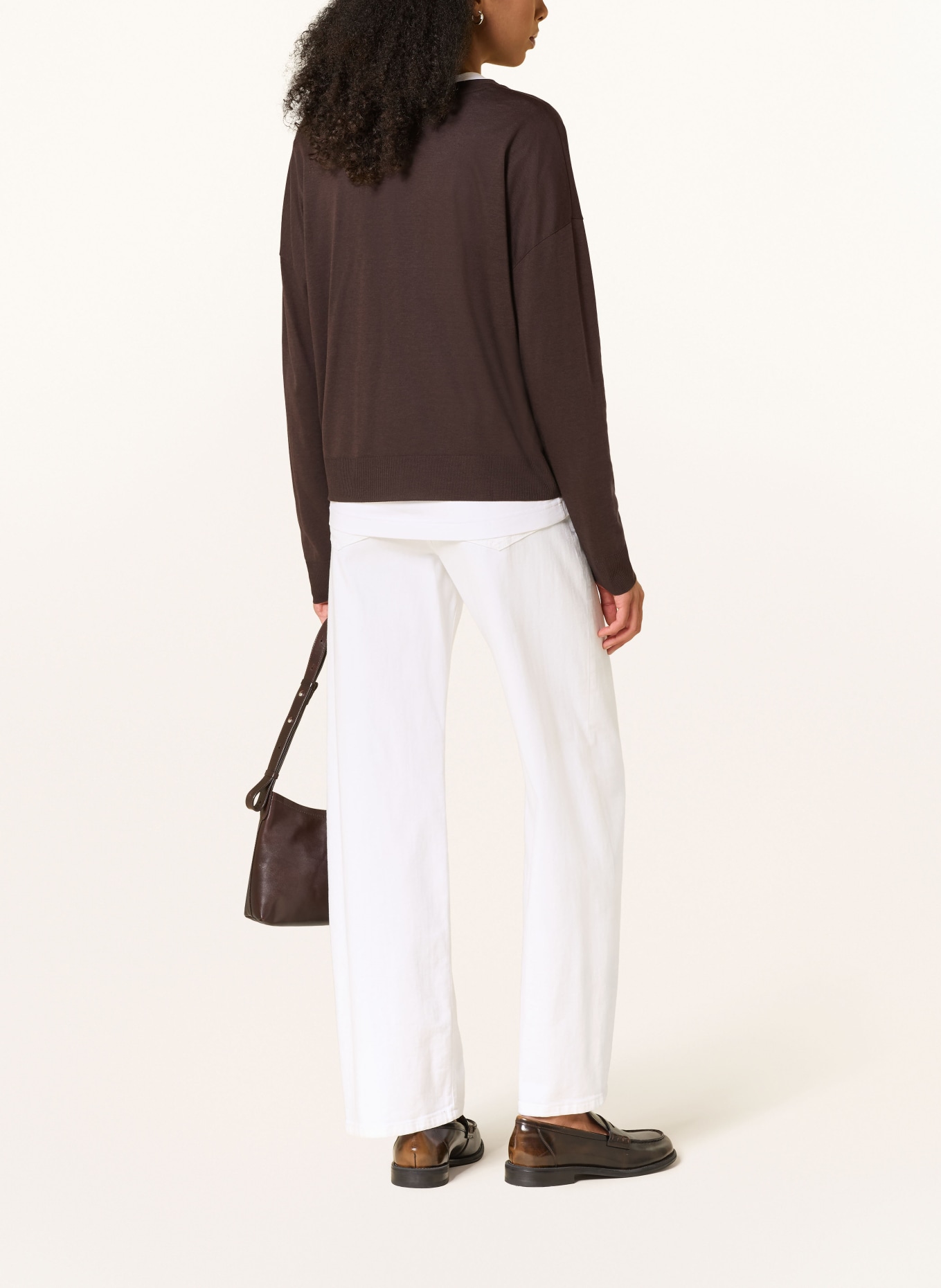 DRYKORN T-shirt à manches longues CESIDIE: MARRON FONCÉ