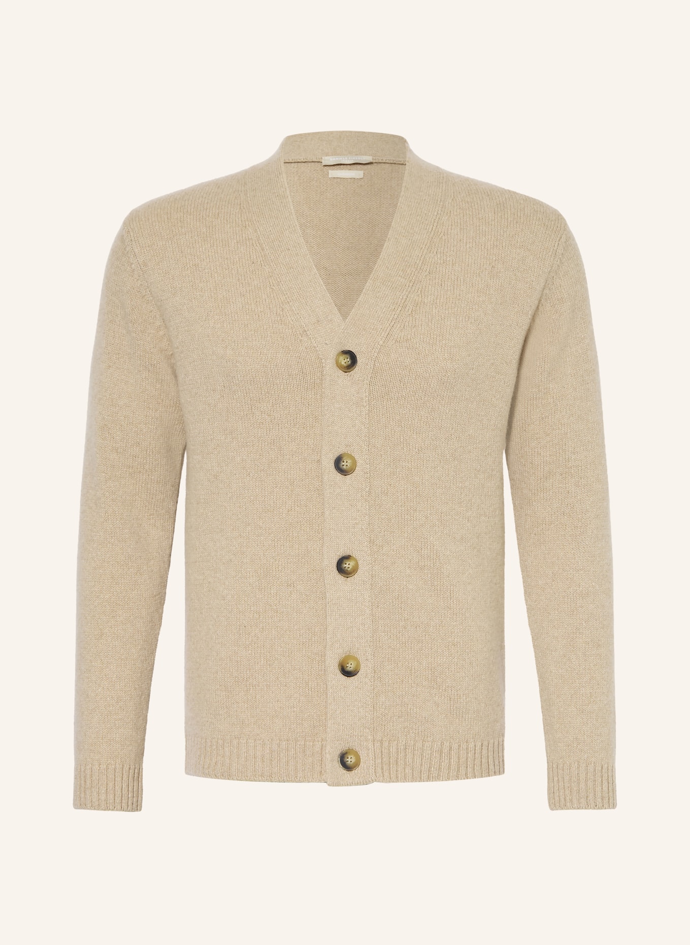 DANIELE FIESOLI Gebreid vest van kasjmier: BEIGE