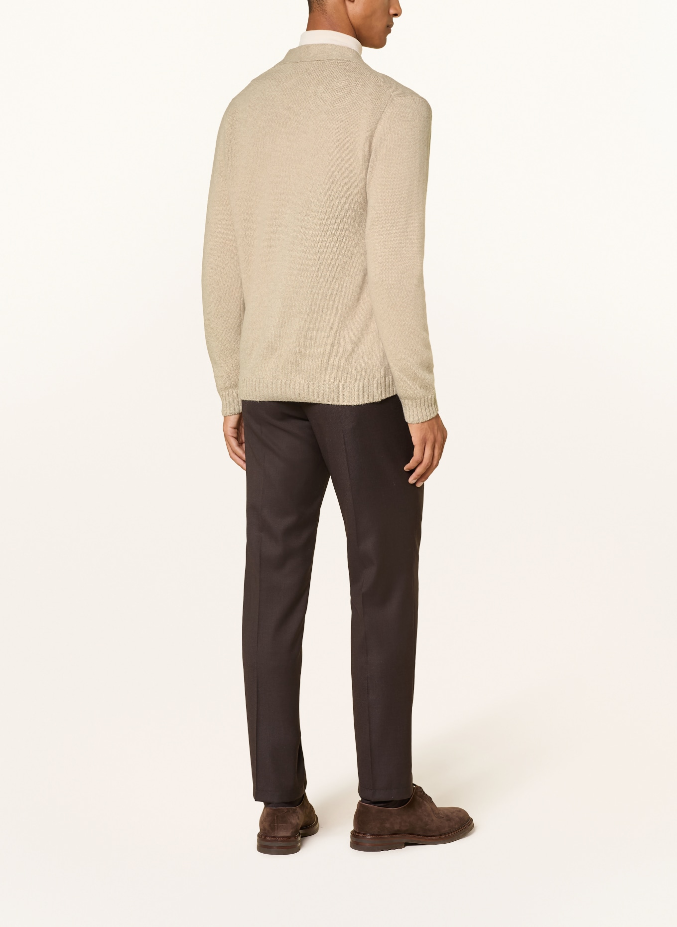 DANIELE FIESOLI Gebreid vest van kasjmier: BEIGE