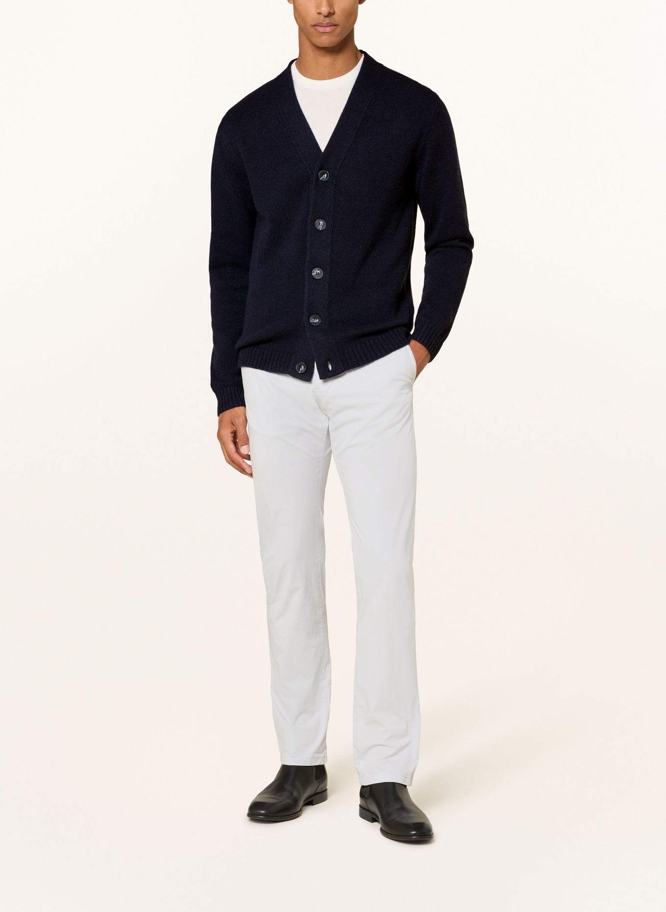DANIELE FIESOLI Strickjacke aus Cashmere: DUNKELBLAU