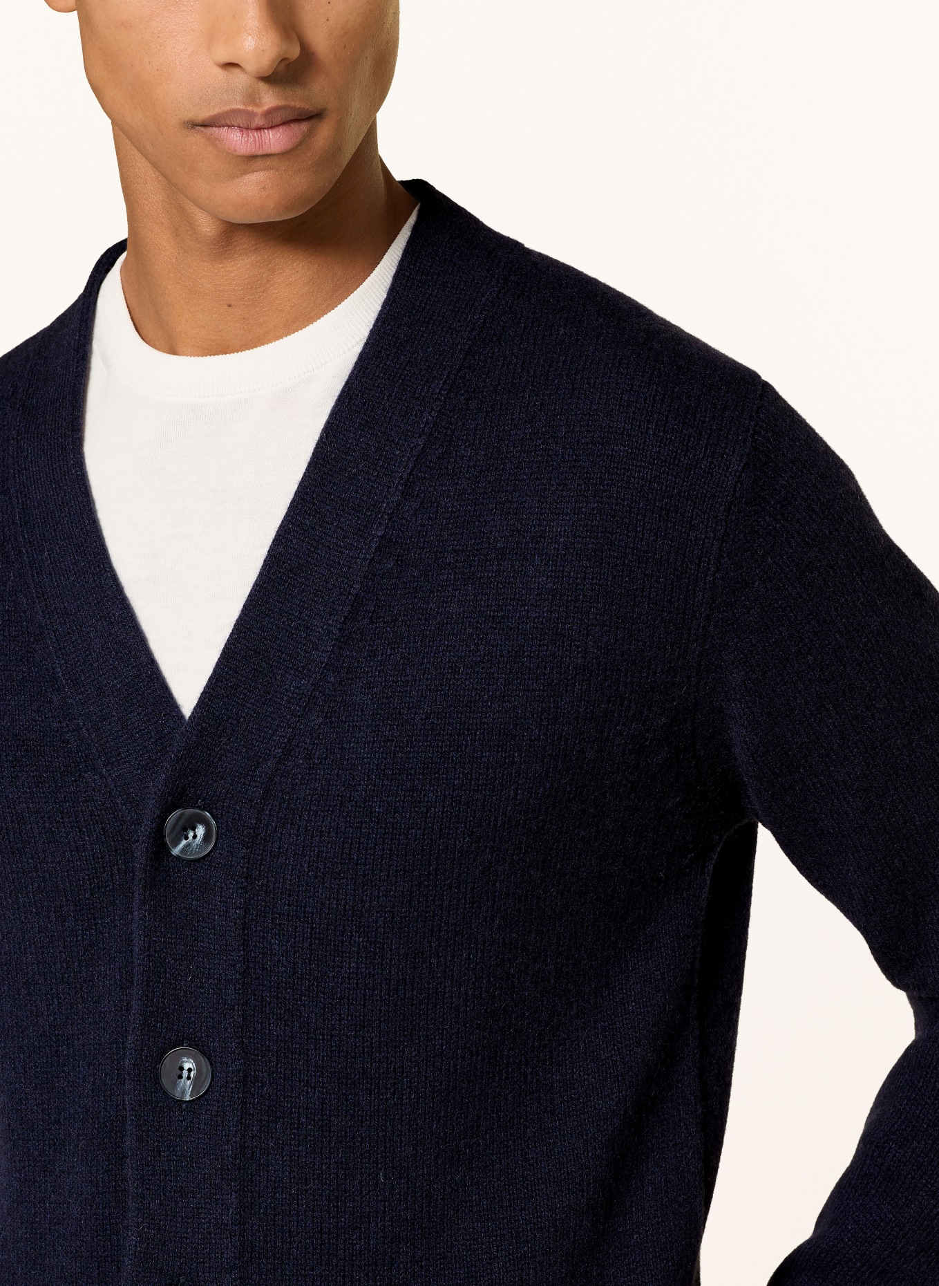 DANIELE FIESOLI Strickjacke aus Cashmere: DUNKELBLAU