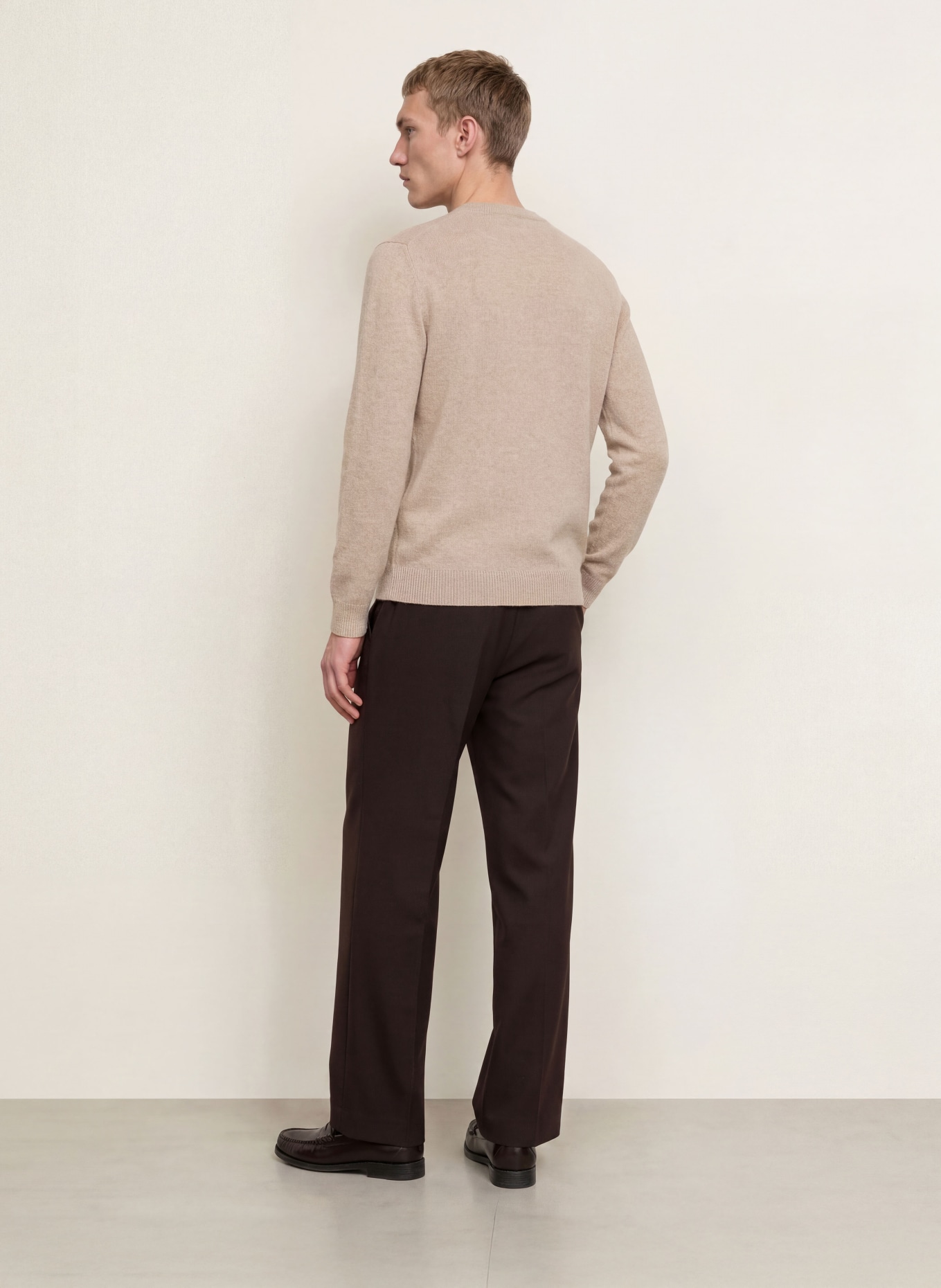DANIELE FIESOLI Pull en cachemire: MARRON CLAIR