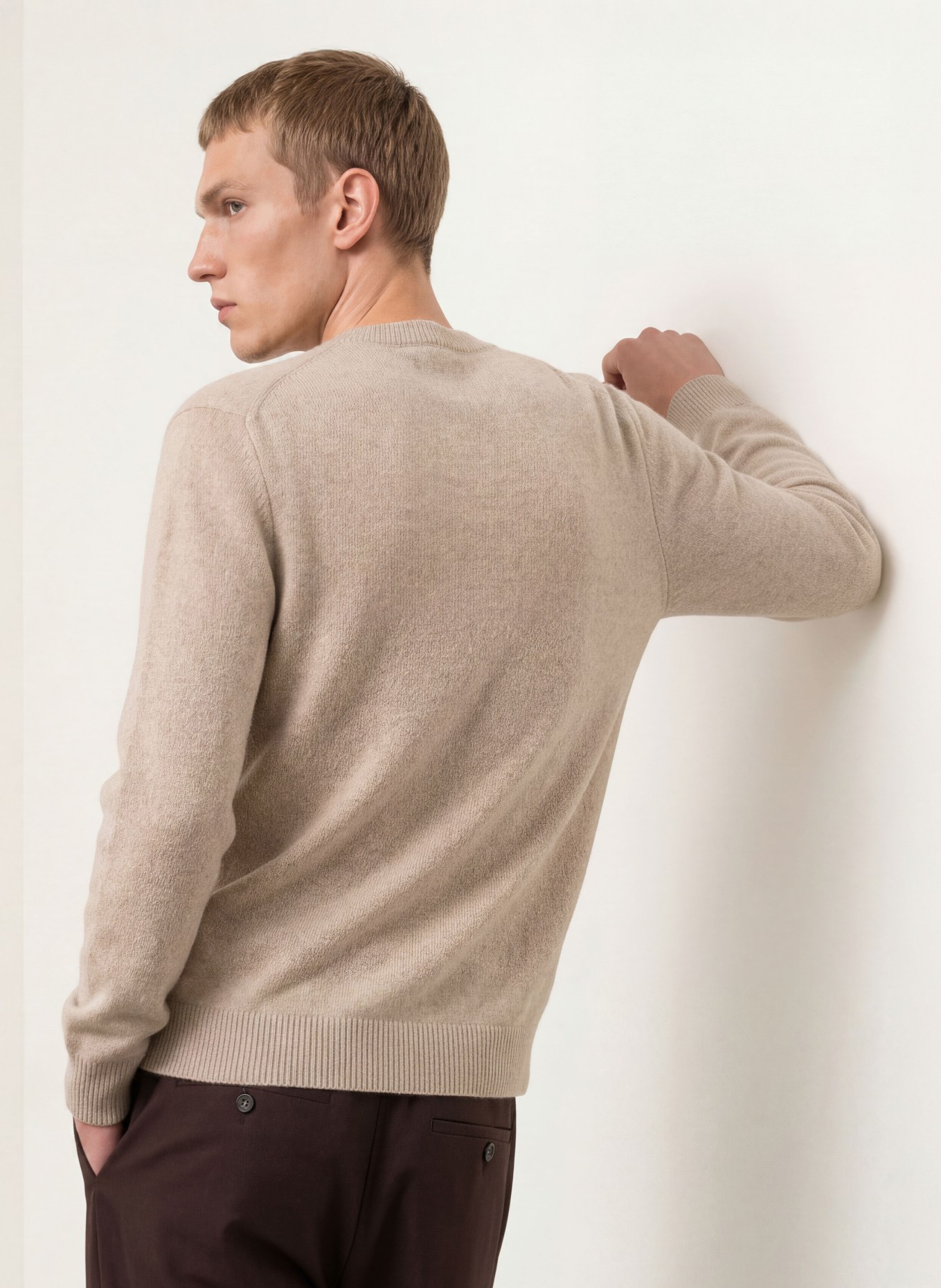 DANIELE FIESOLI Pull en cachemire: MARRON CLAIR