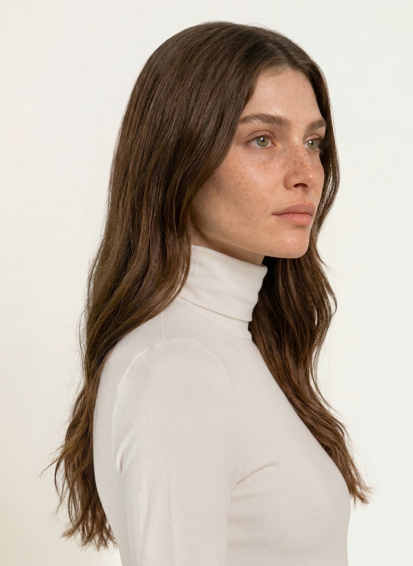 MAJESTIC FILATURES Rollkragenshirt: CREME