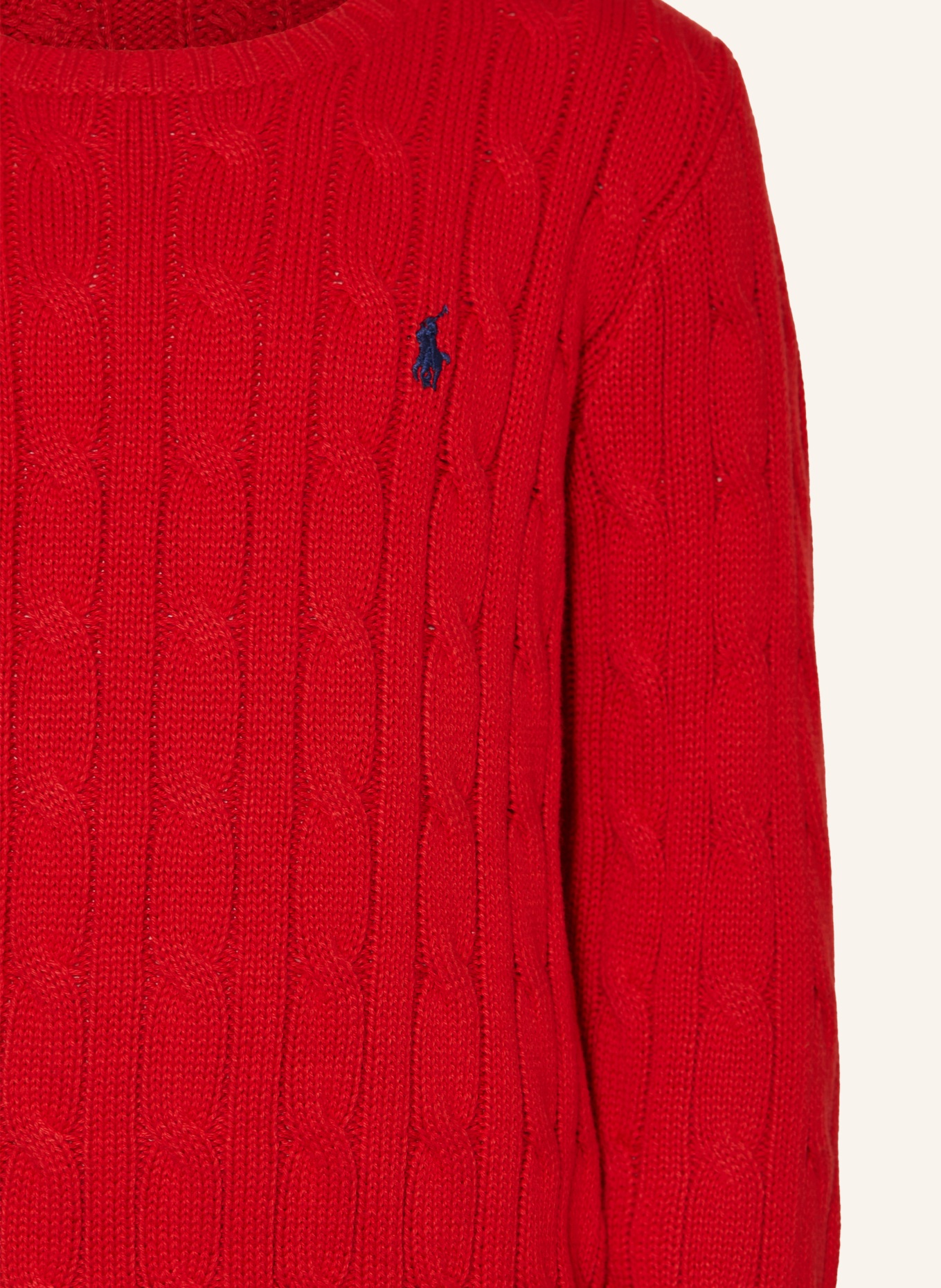 POLO RALPH LAUREN pull-over: ROUGE
