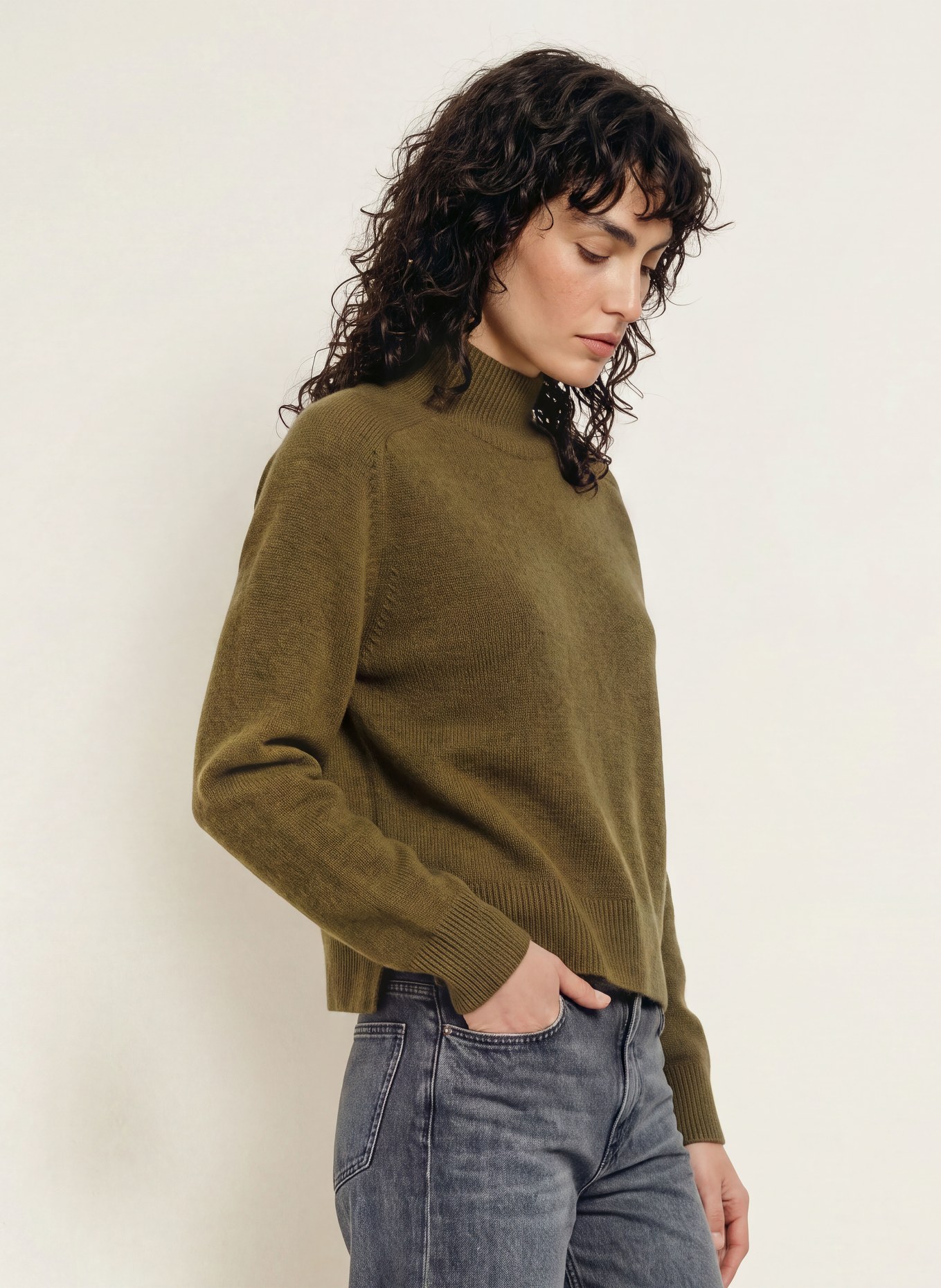 DRYKORN Pullover LYZIMA: KHAKI