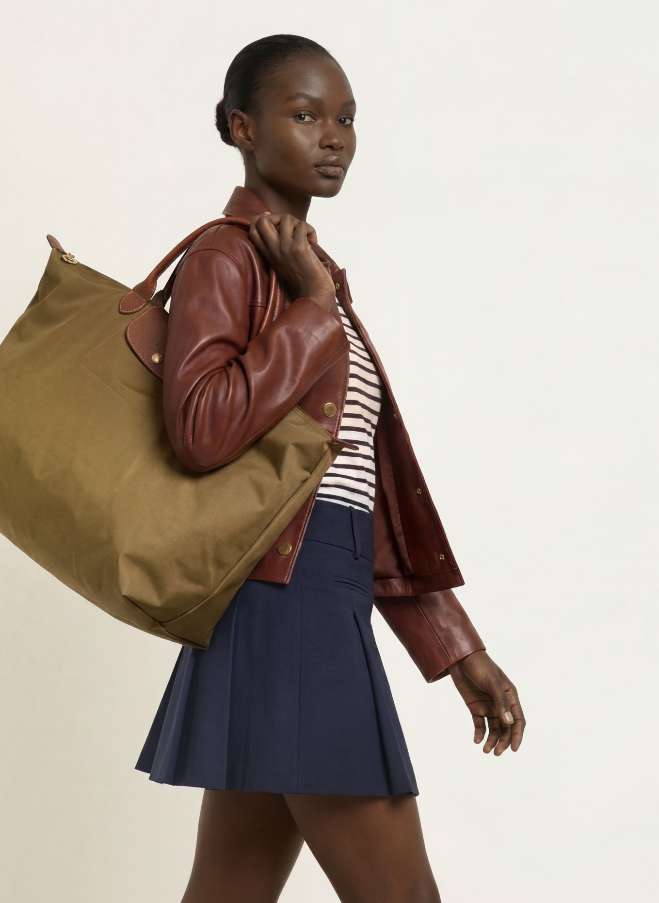 LONGCHAMP Reisetasche LE PLIAGE XL: OLIV / BRAUN