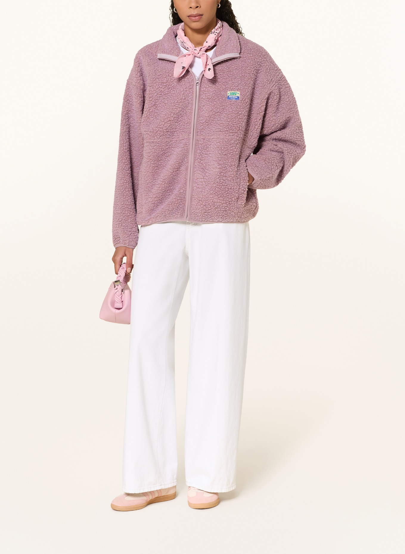 American Vintage Teddyfell-jas HOKTOWN: VIEUX ROSE