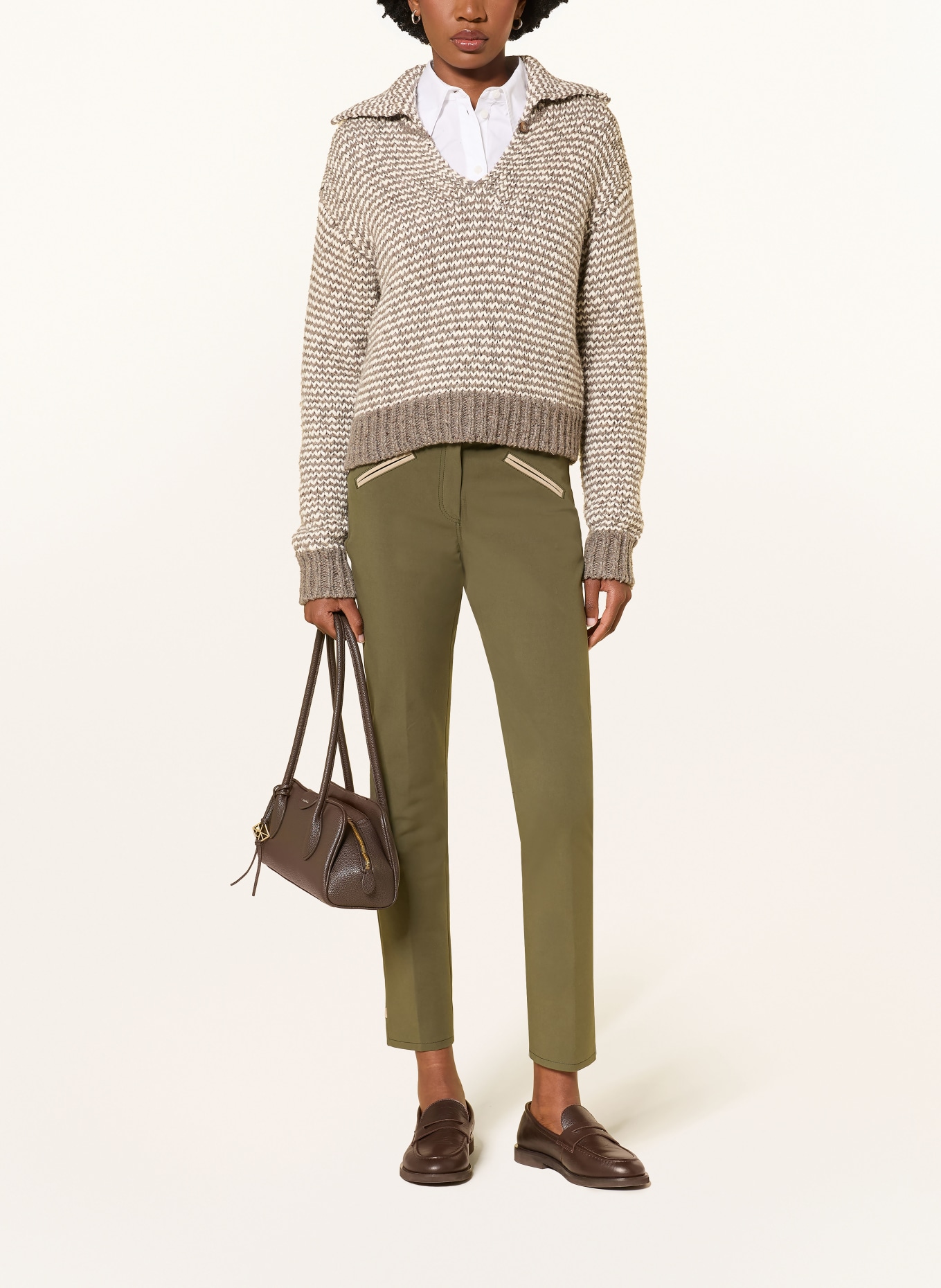pamela henson Broek ROYAL: KAKI