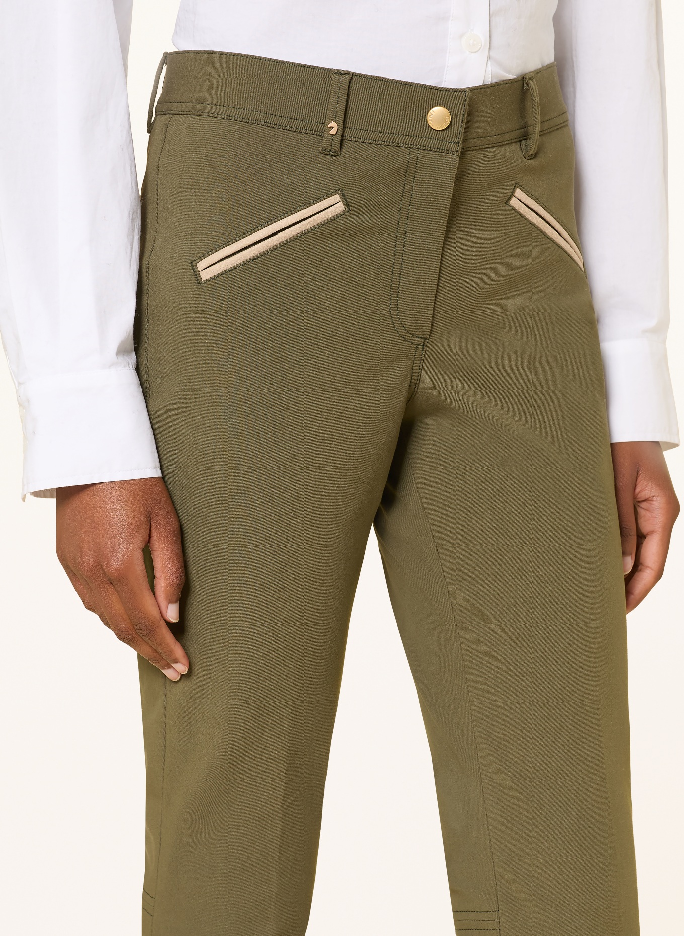 pamela henson Broek ROYAL: KAKI