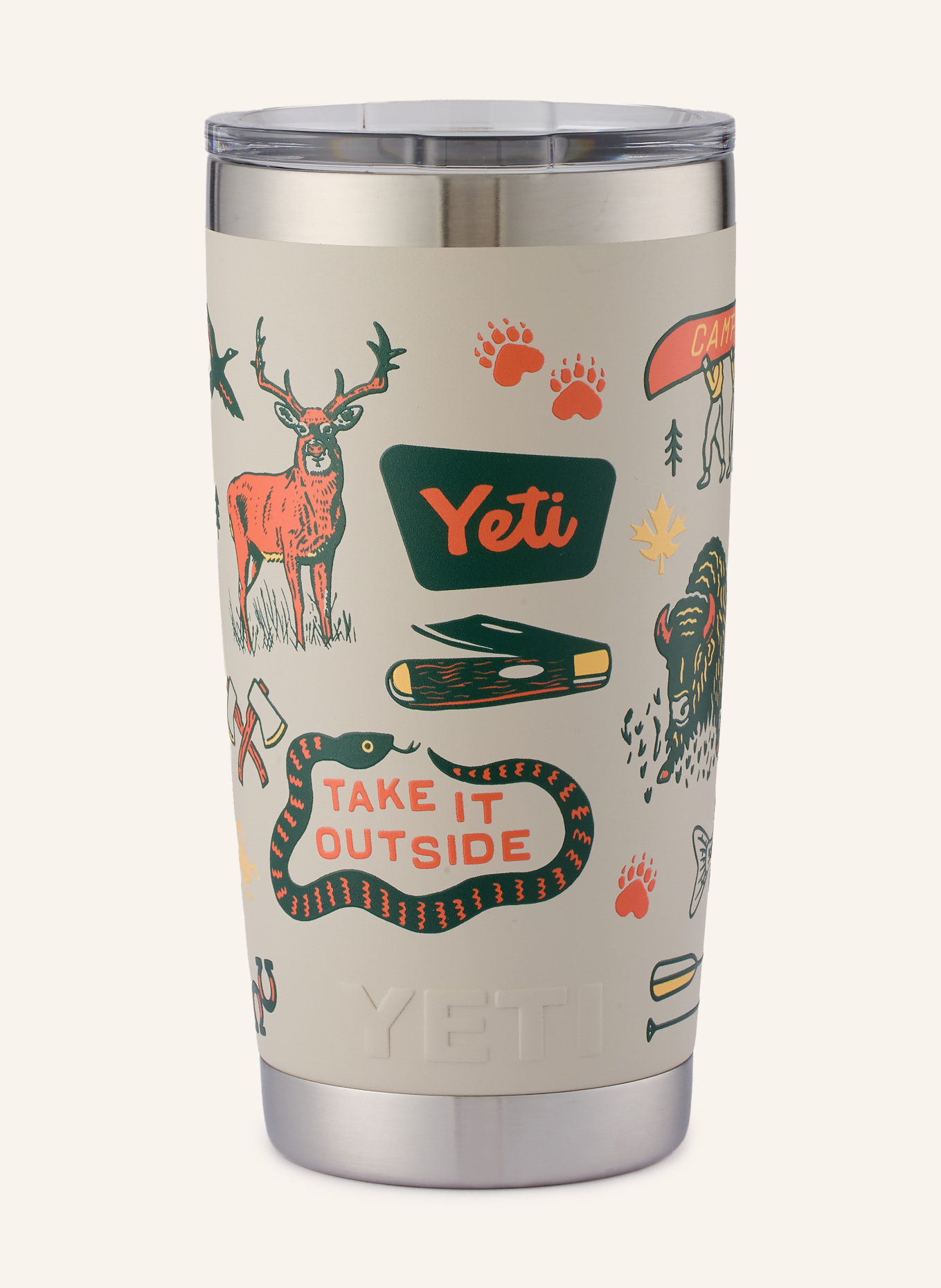 YETI Kubek termiczny RAMBLER®: BEŻOWY
