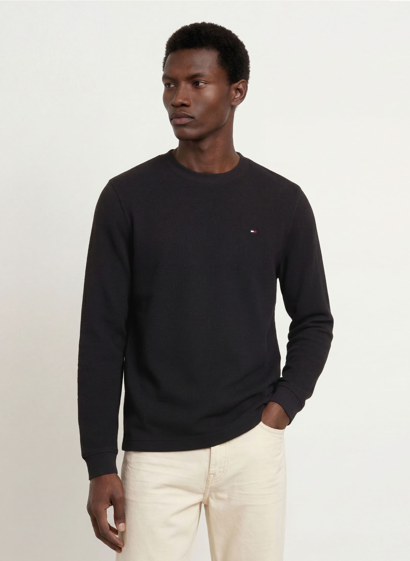 TOMMY HILFIGER Sweter: CZARNY