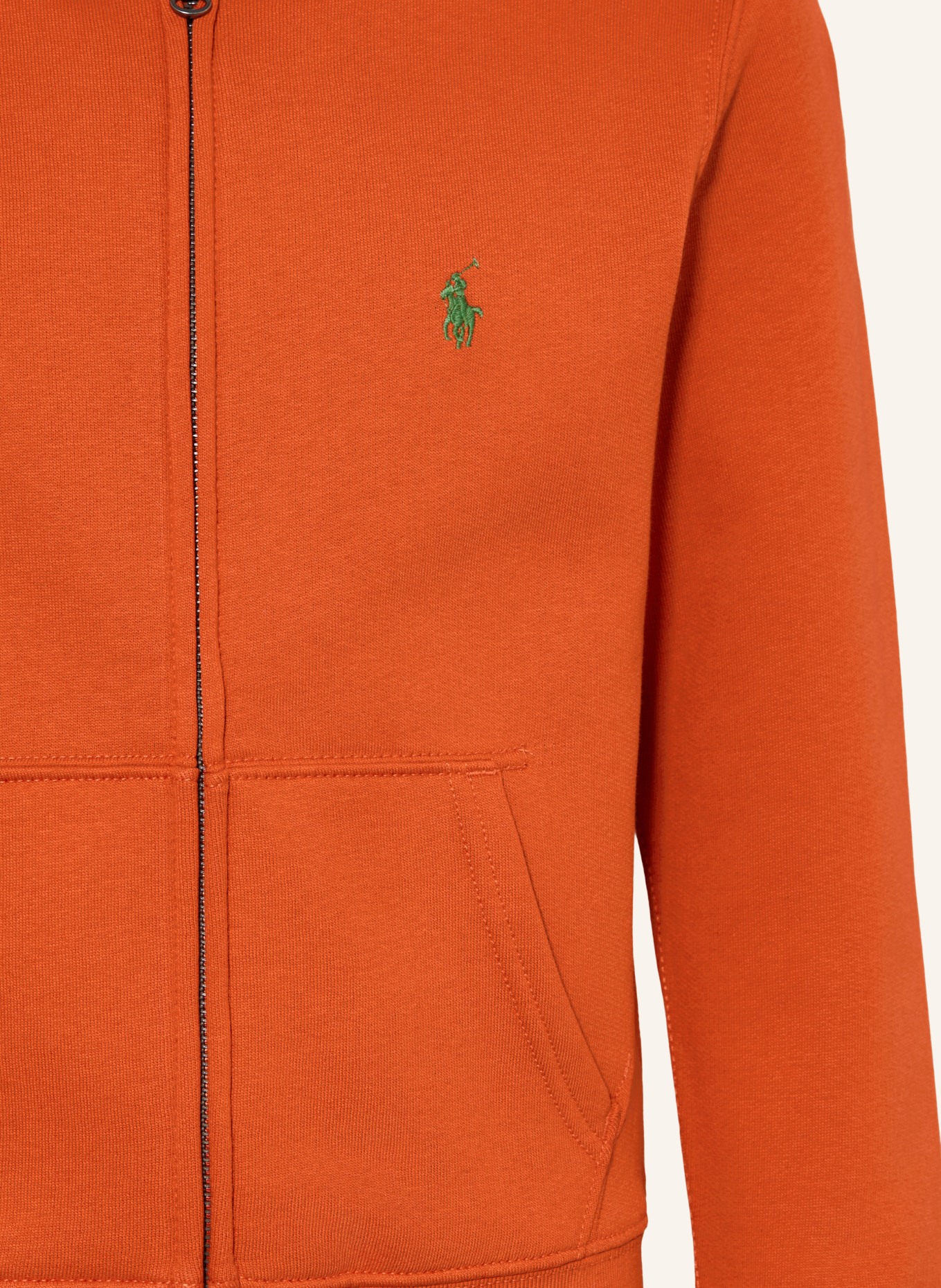 POLO RALPH LAUREN Mikinová bunda: TMAVĚ ORANŽOVÁ