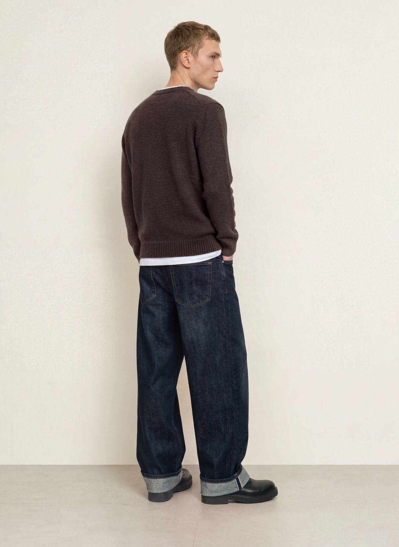 SAMSØE SAMSØE Sweater ISAK: DARK BROWN