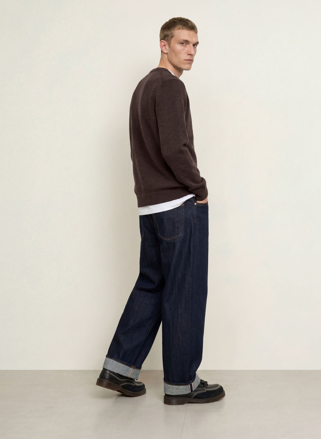 SAMSØE SAMSØE Sweater ISAK: DARK BROWN