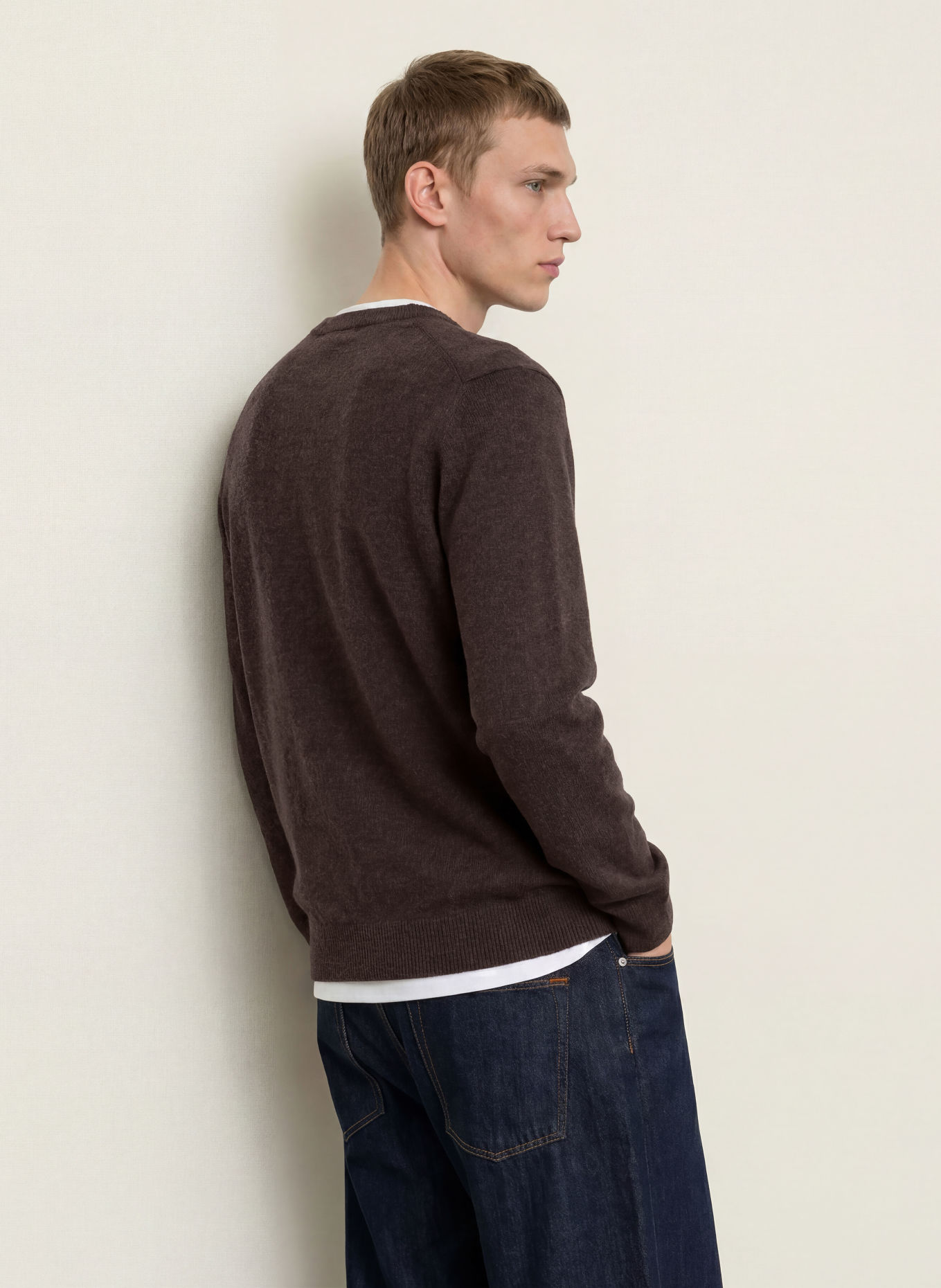 SAMSØE SAMSØE Sweater ISAK: DARK BROWN